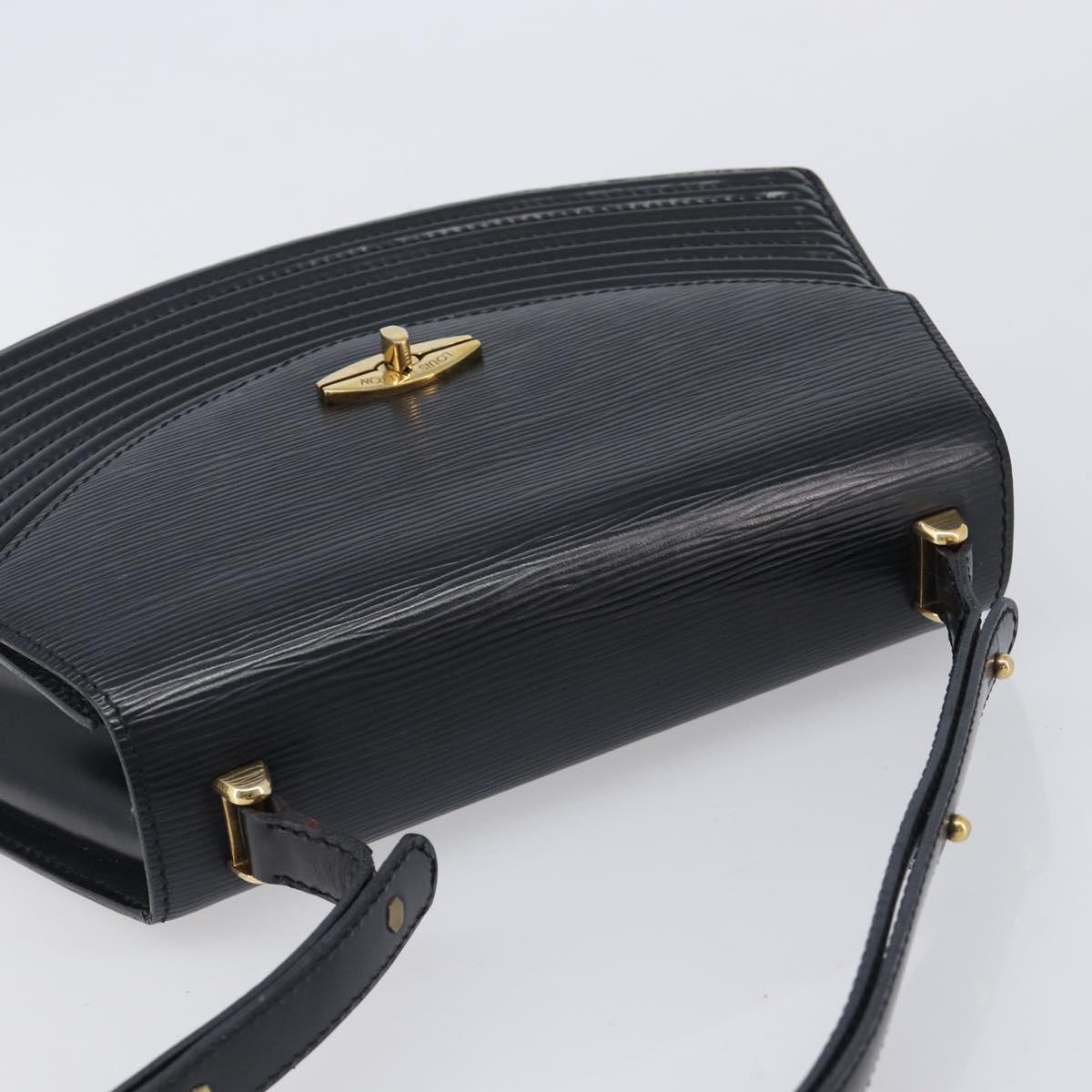 LOUIS VUITTON Epi Tilsitt Hand Bag Black M52482 LV Auth BA16823