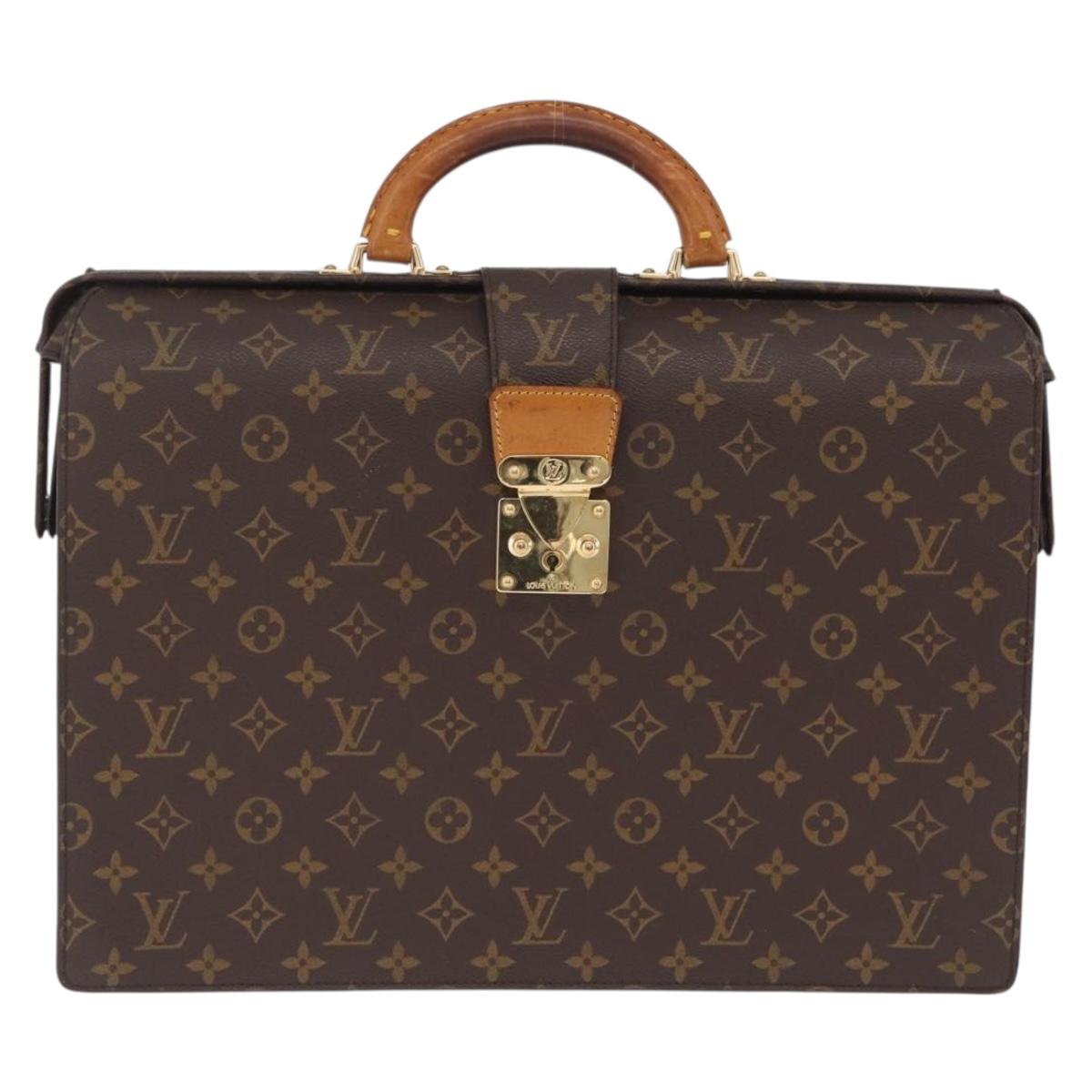 LOUIS VUITTON Monogram Serviette Fermoir Business Bag M53305 LV Auth BA16824