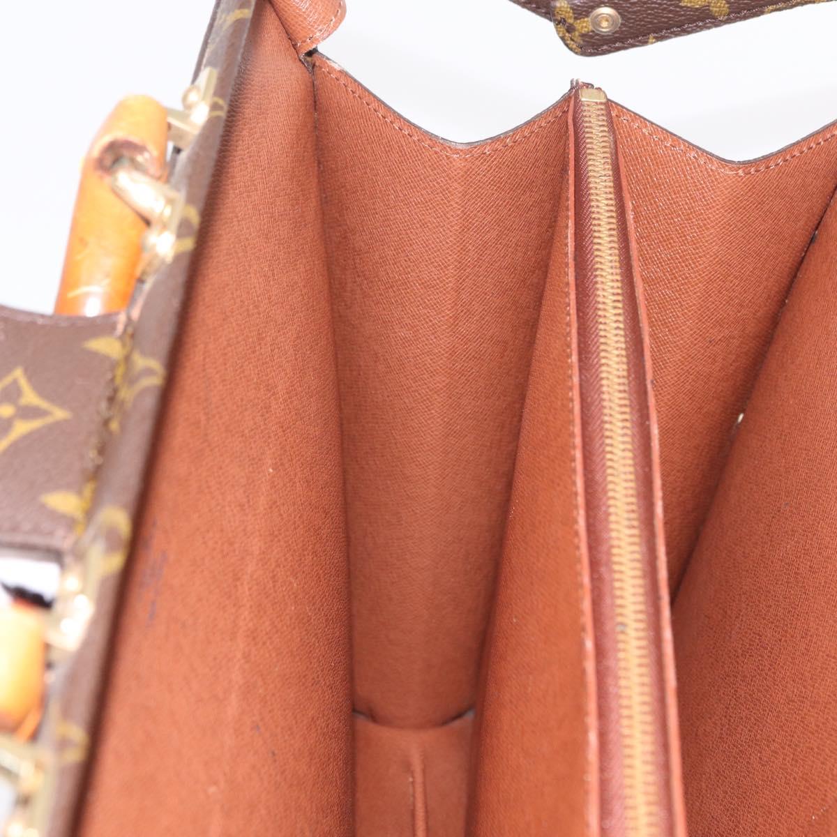 LOUIS VUITTON Monogram Serviette Fermoir Business Bag M53305 LV Auth BA16824