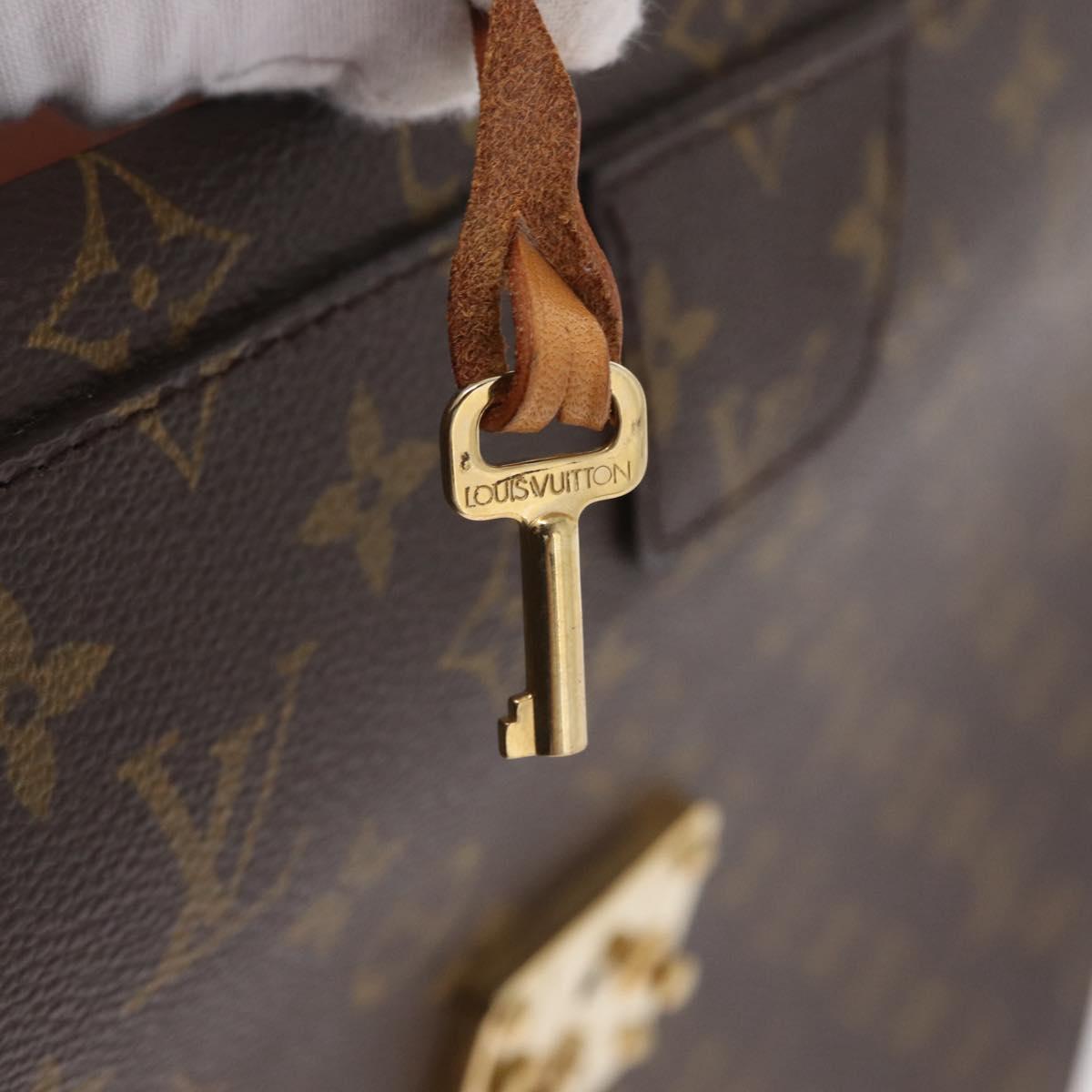 LOUIS VUITTON Monogram Serviette Fermoir Business Bag M53305 LV Auth BA16824