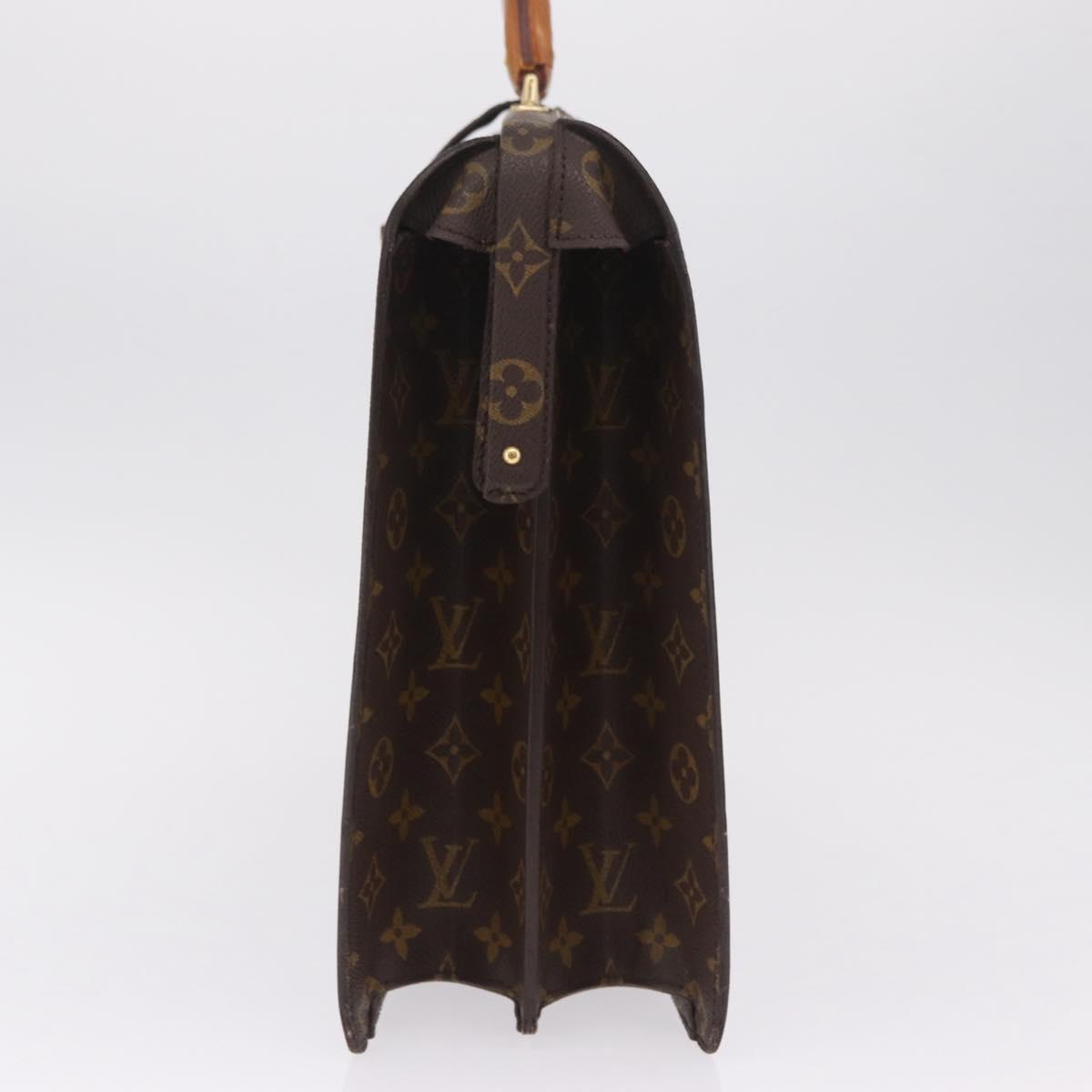 LOUIS VUITTON Monogram Serviette Fermoir Business Bag M53305 LV Auth BA16824
