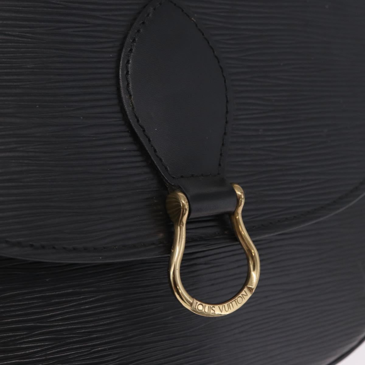 LOUIS VUITTON Epi Saint Cloud GM Shoulder Bag Black M52192 LV Auth BA16825A