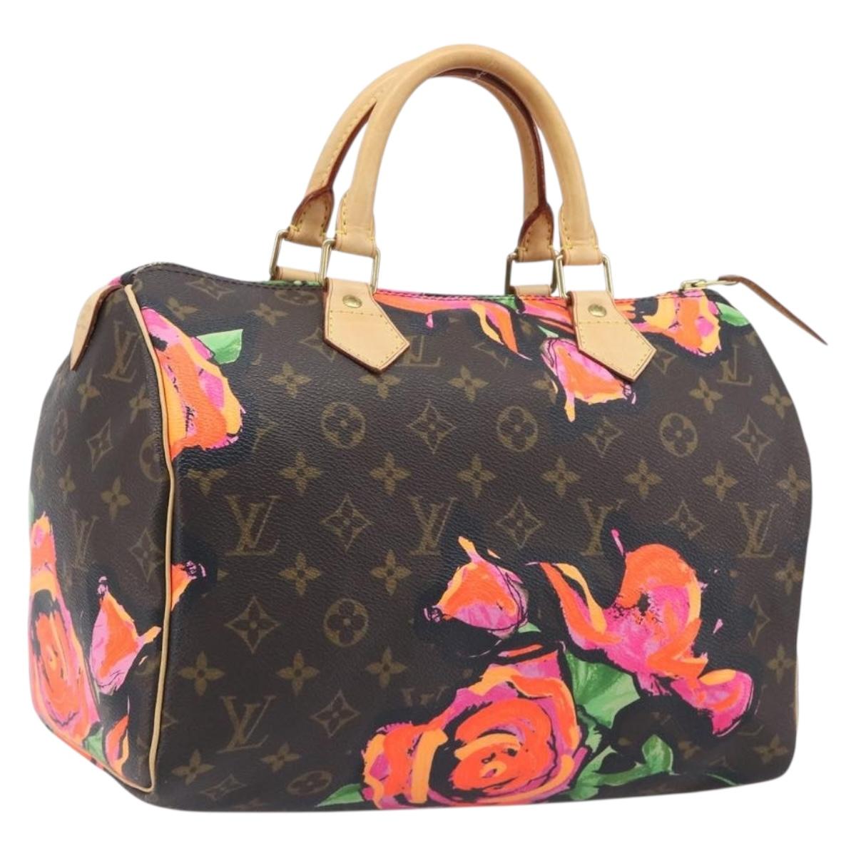LOUIS VUITTON Monogram Rose Hand Bag M48610 LV Auth BA16828V