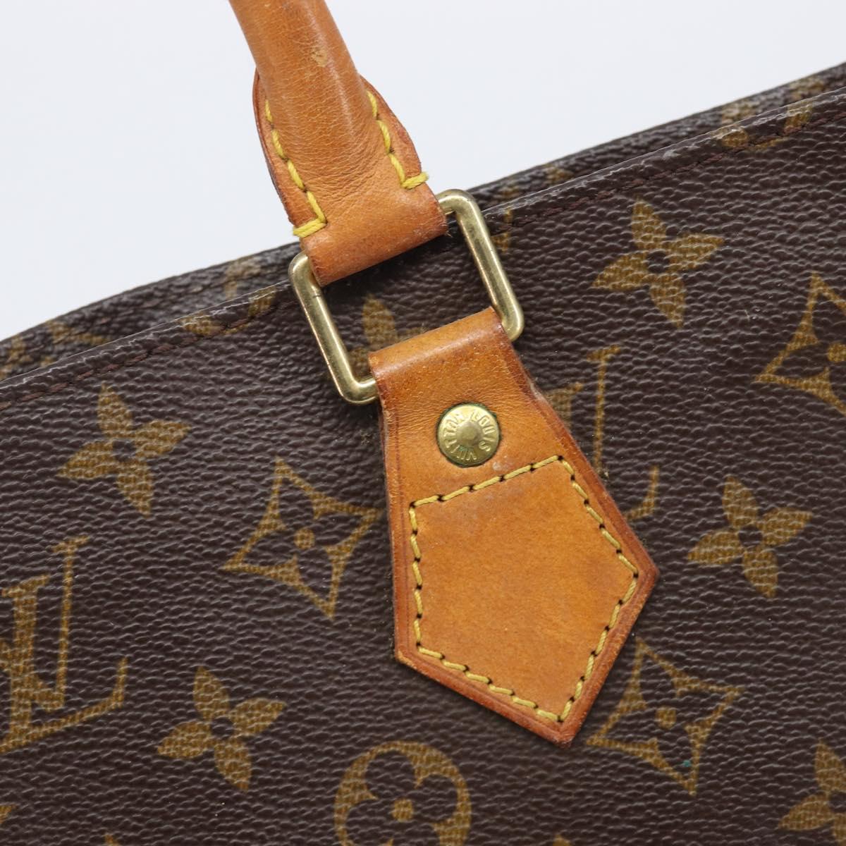 LOUIS VUITTON Monogram Sac Plat Hand Bag M51140 LV Auth BA16830