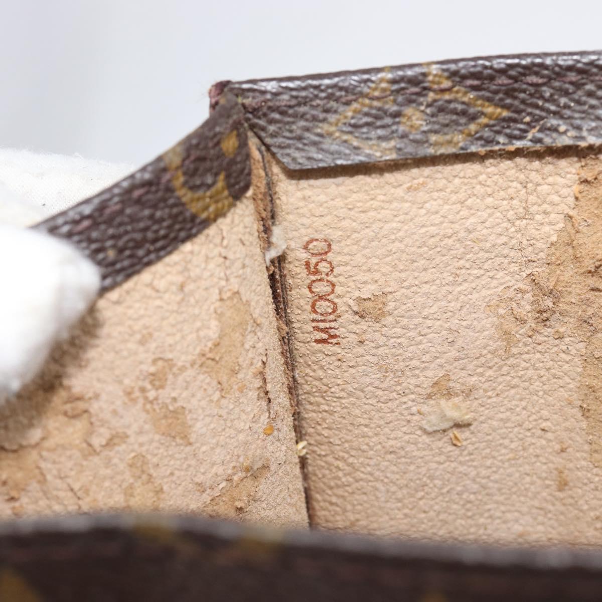 LOUIS VUITTON Monogram Sac Plat Hand Bag M51140 LV Auth BA16830