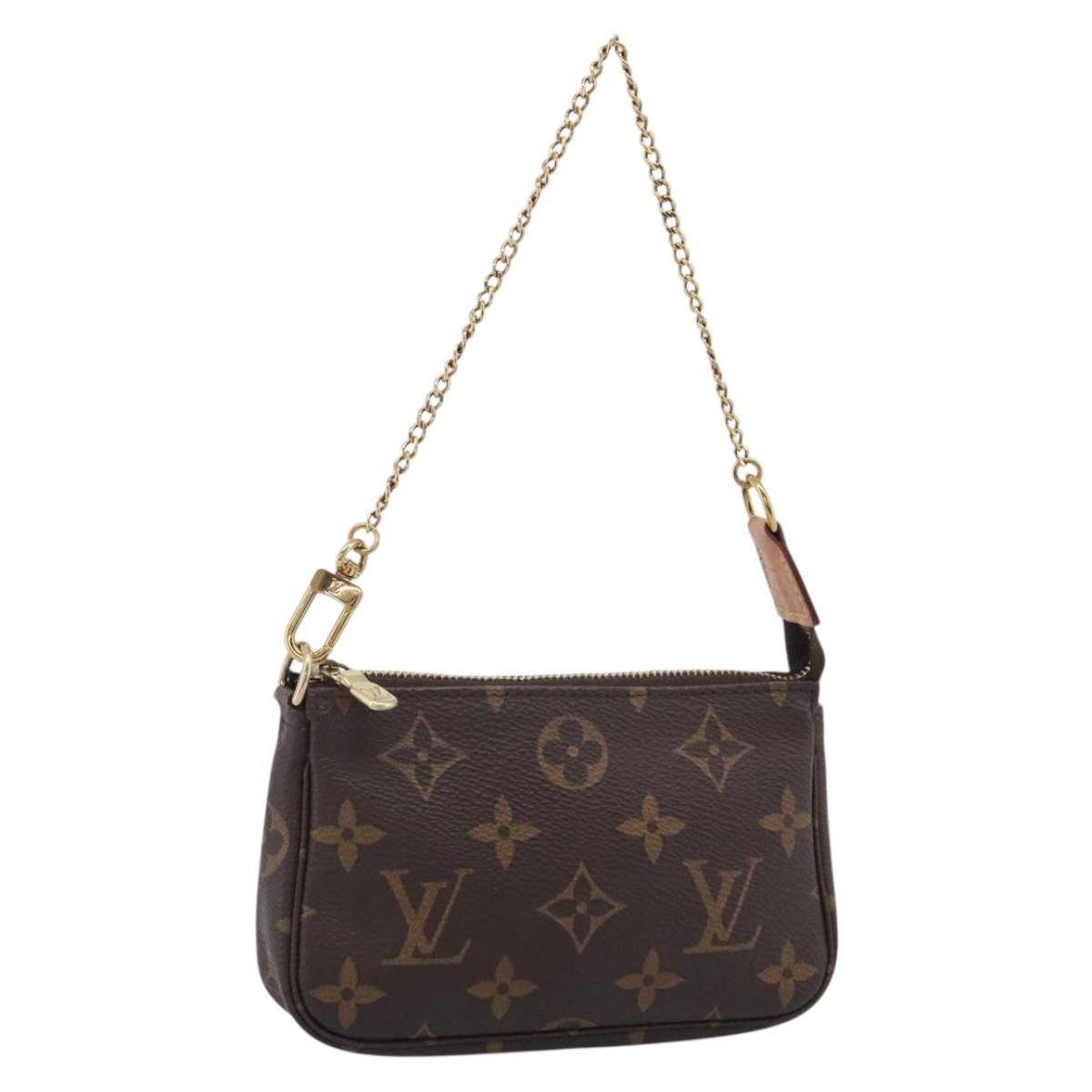 LOUIS VUITTON Monogram Mini Pochette Accessoires Pouch M58009 LV Auth BA16831A