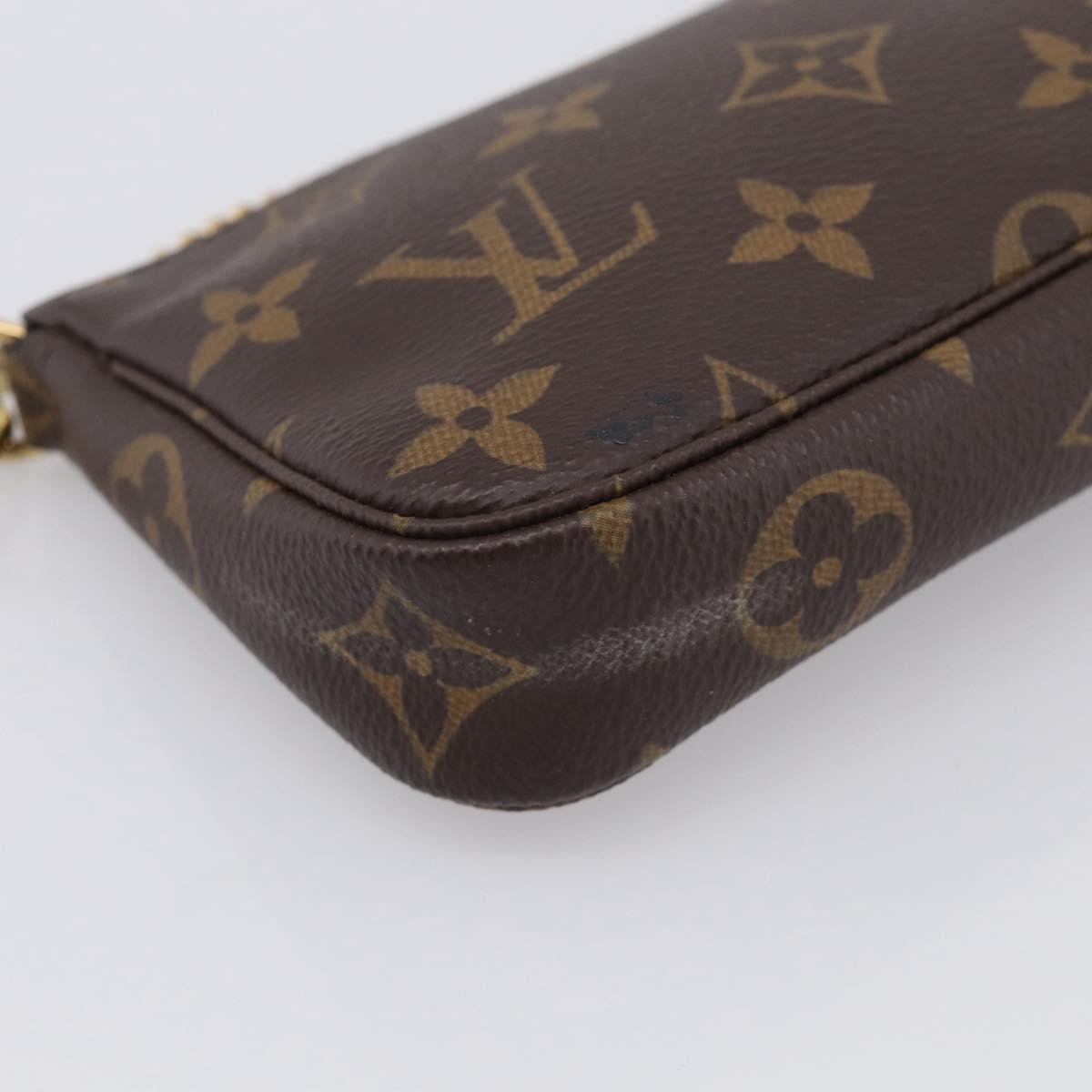 LOUIS VUITTON Monogram Mini Pochette Accessoires Pouch M58009 LV Auth BA16831A