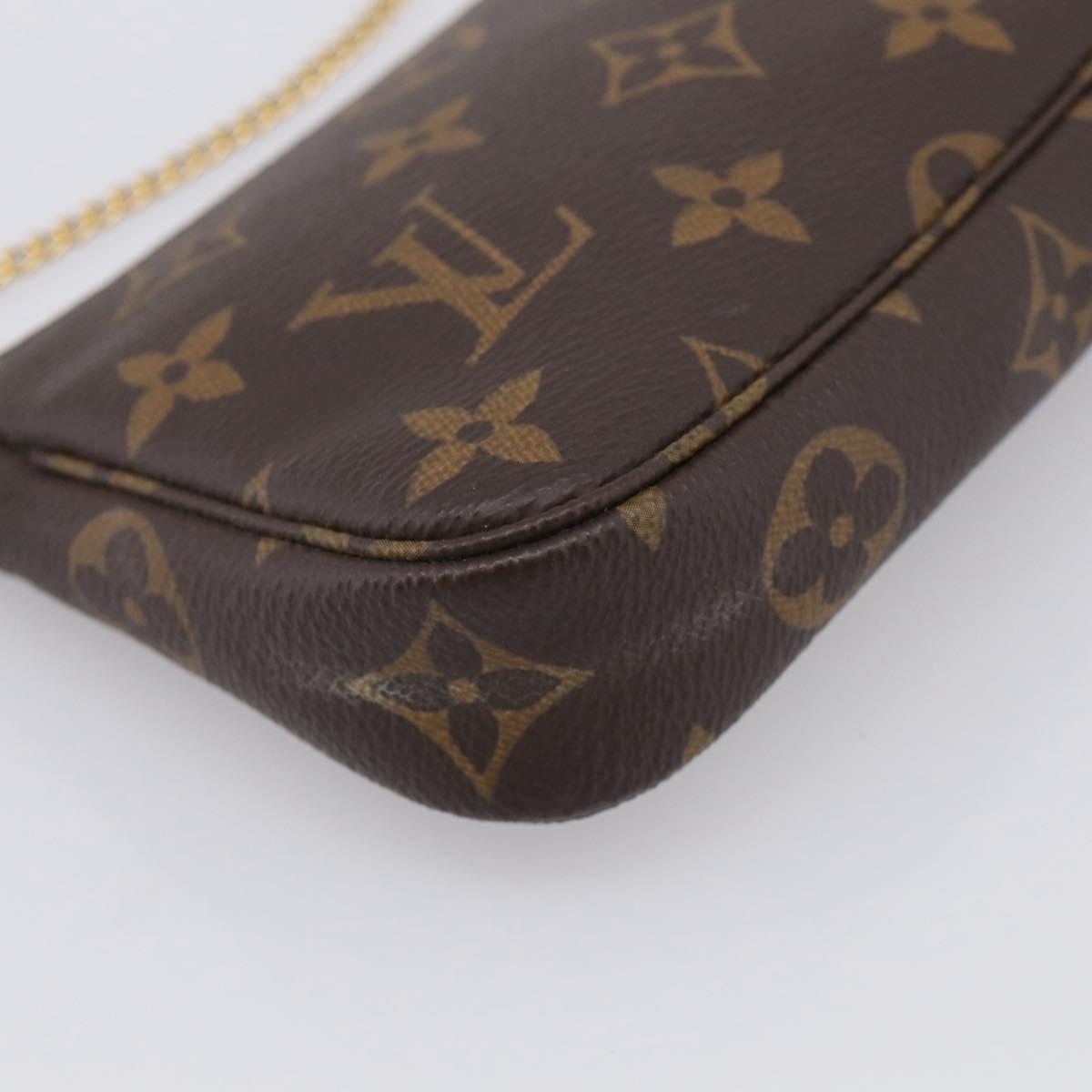 LOUIS VUITTON Monogram Mini Pochette Accessoires Pouch M58009 LV Auth BA16831A
