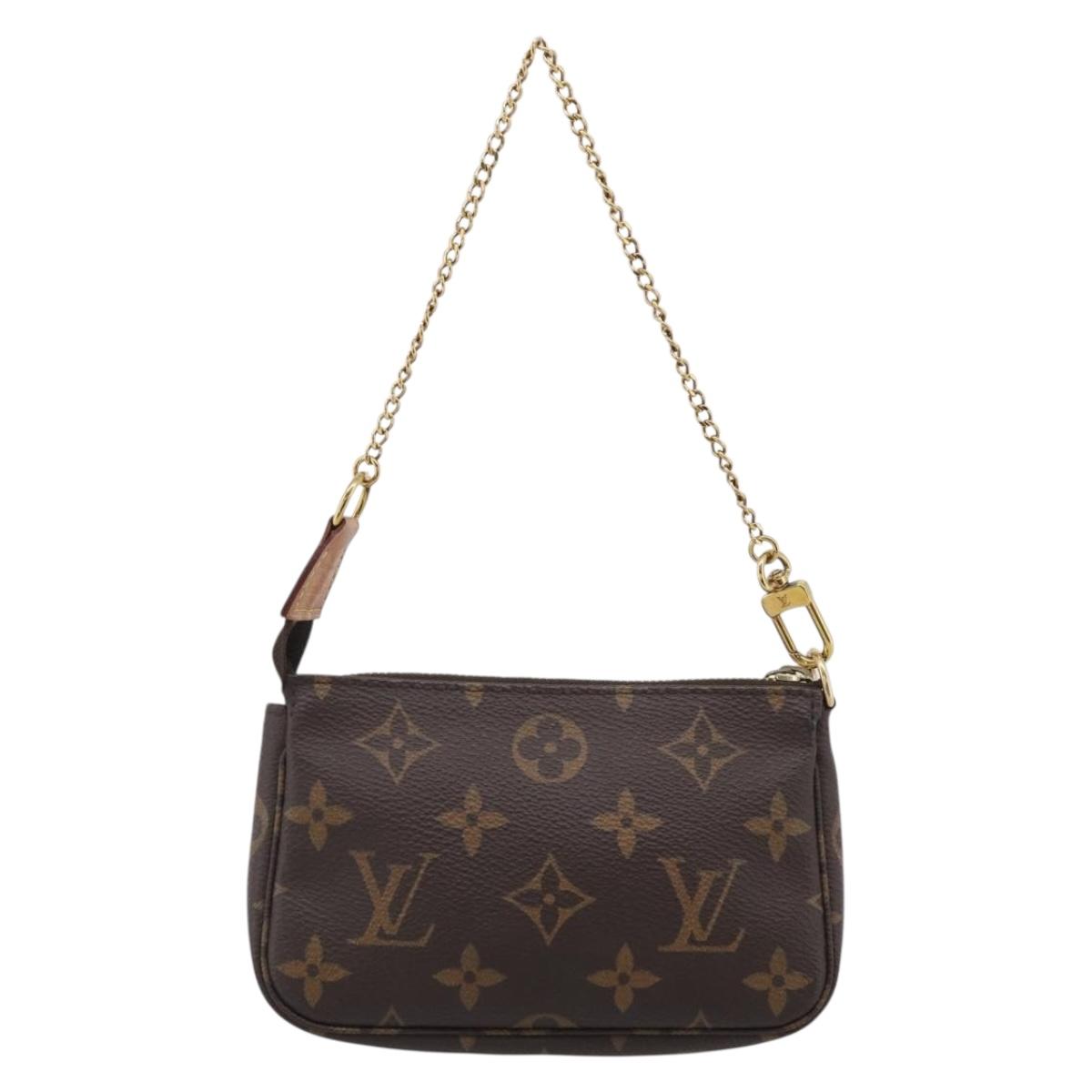 LOUIS VUITTON Monogram Mini Pochette Accessoires Pouch M58009 LV Auth BA16831A