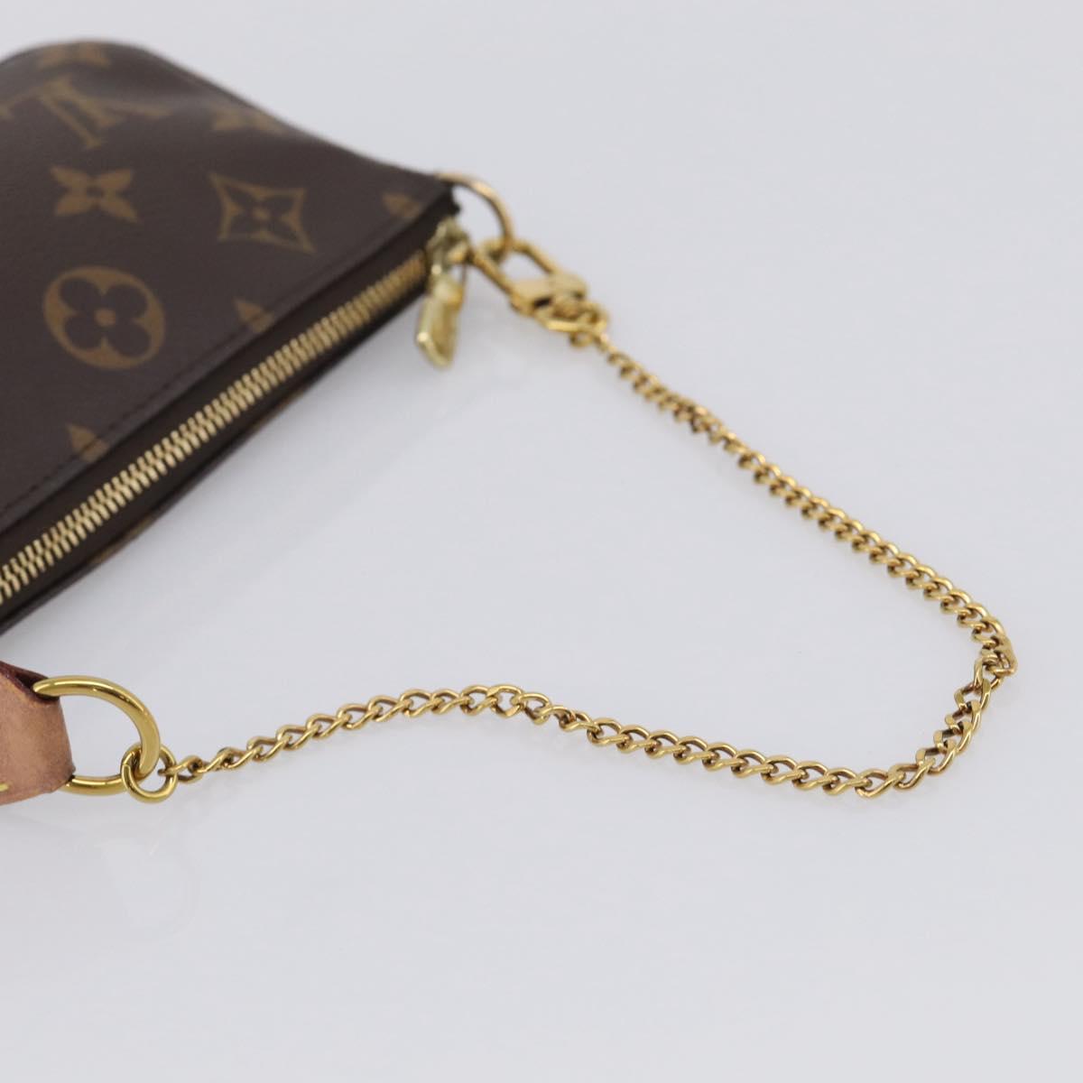 LOUIS VUITTON Monogram Mini Pochette Accessoires Pouch M58009 LV Auth BA16831A