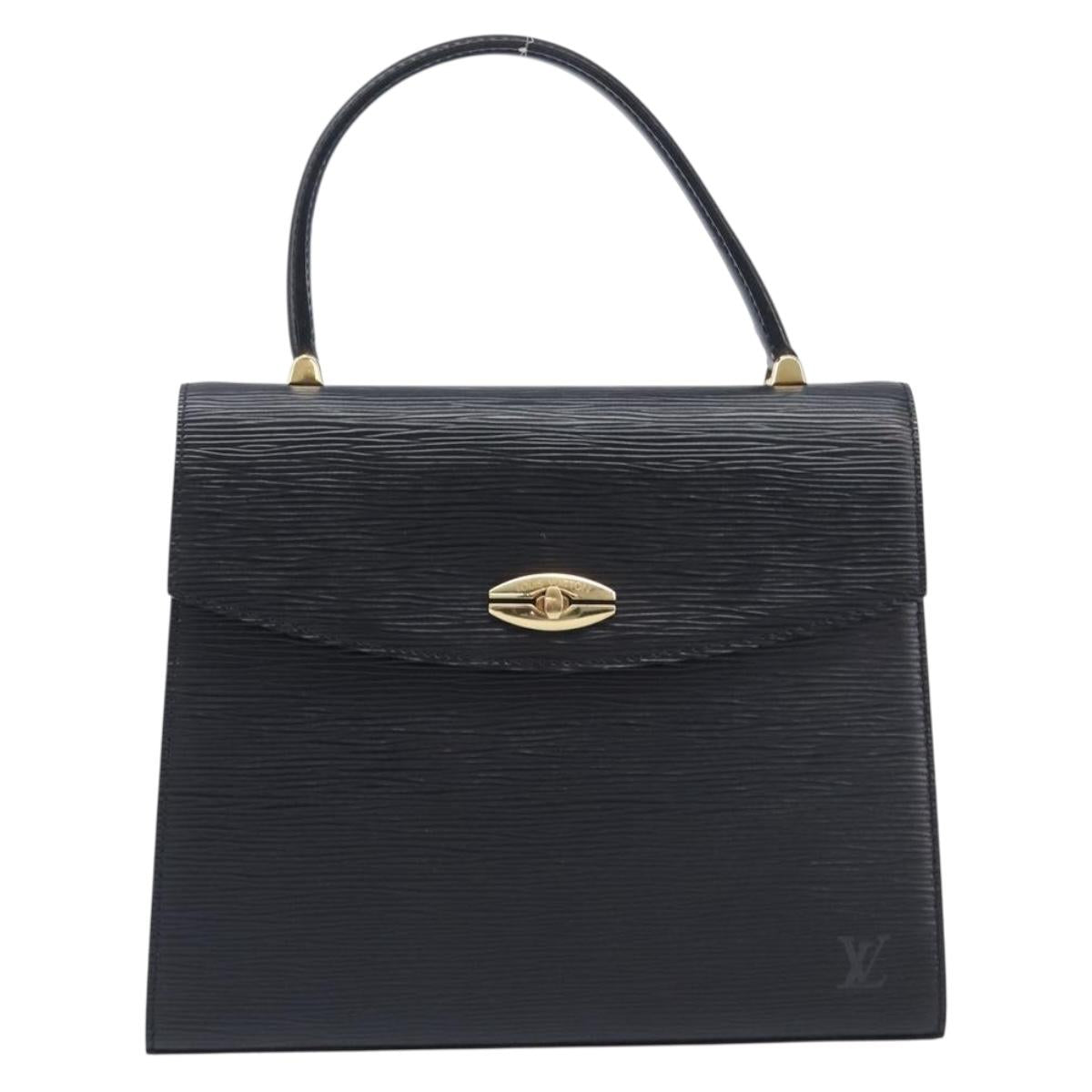 LOUIS VUITTON Epi Malesherbes Hand Bag Black M52372 LV Auth BA16832A