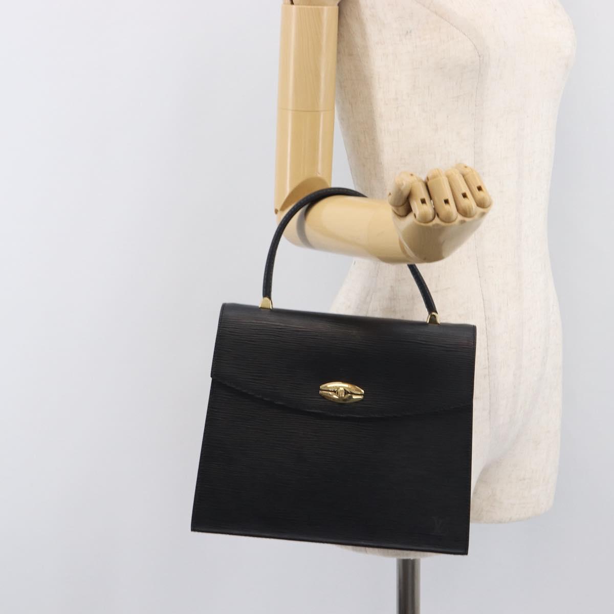 LOUIS VUITTON Epi Malesherbes Hand Bag Black M52372 LV Auth BA16832A