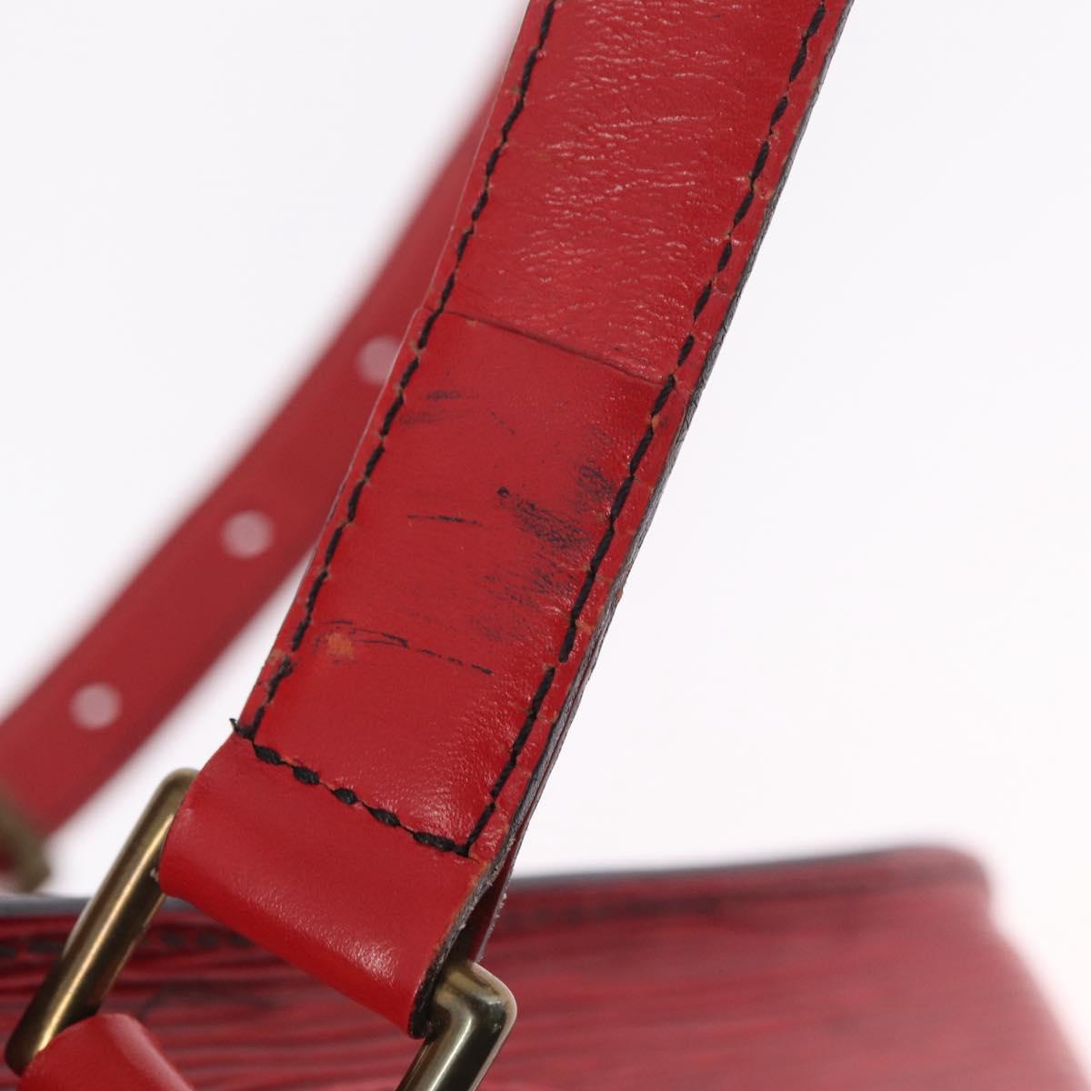 LOUIS VUITTON Epi Saint Cloud GM Shoulder Bag Red M52197 LV Auth BA16833