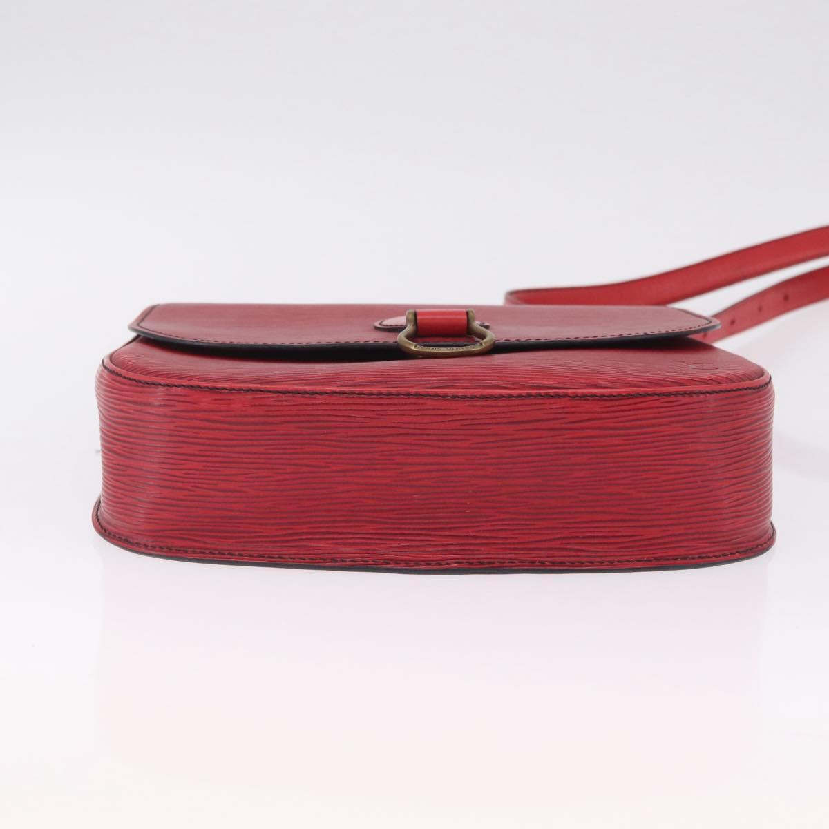 LOUIS VUITTON Epi Saint Cloud GM Shoulder Bag Red M52197 LV Auth BA16833