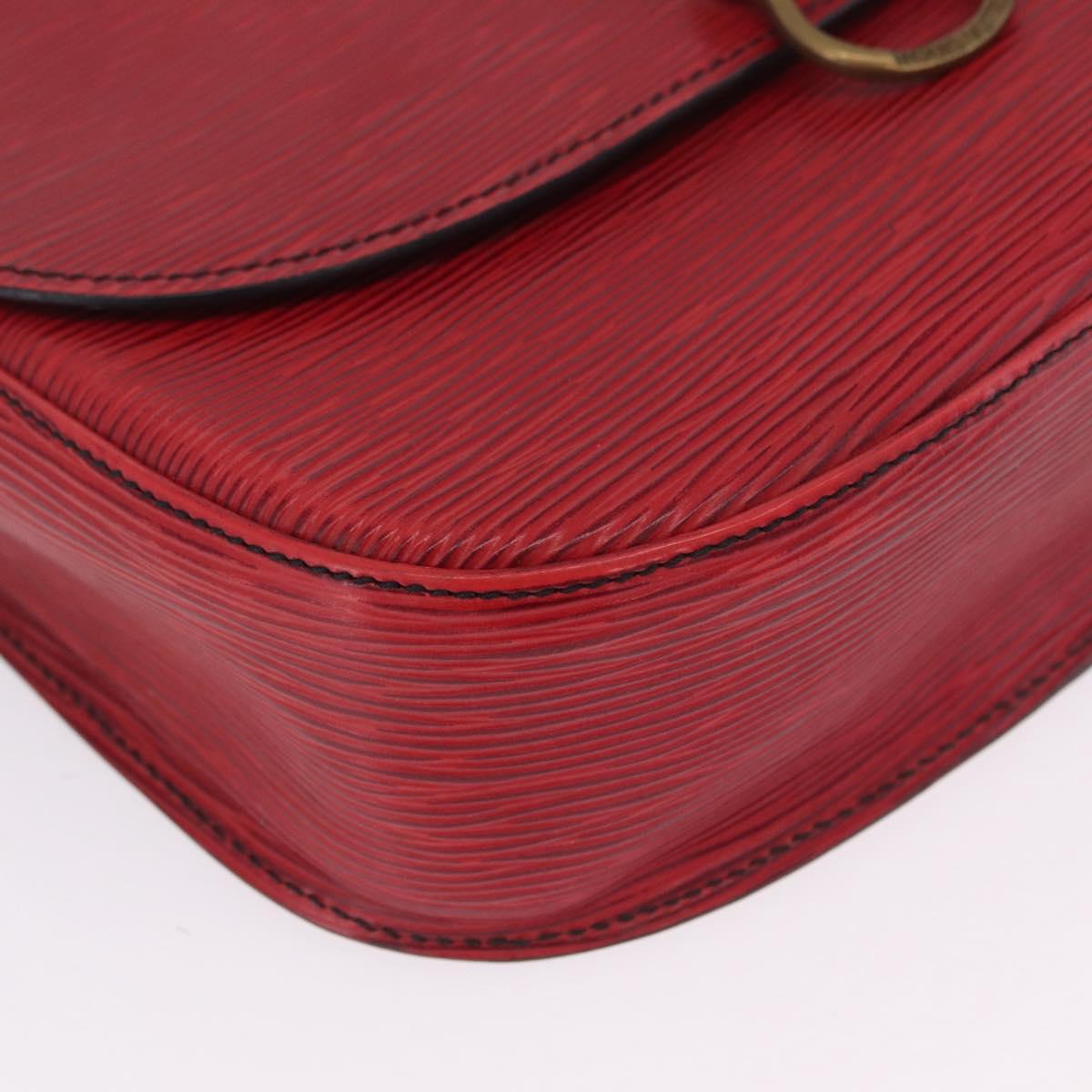 LOUIS VUITTON Epi Saint Cloud GM Shoulder Bag Red M52197 LV Auth BA16833