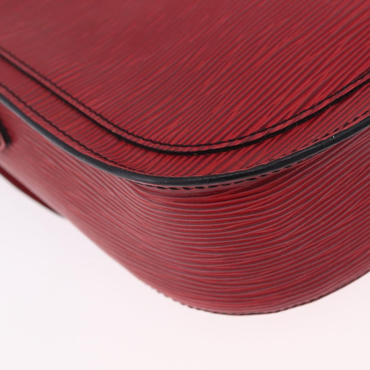 LOUIS VUITTON Epi Saint Cloud GM Shoulder Bag Red M52197 LV Auth BA16833