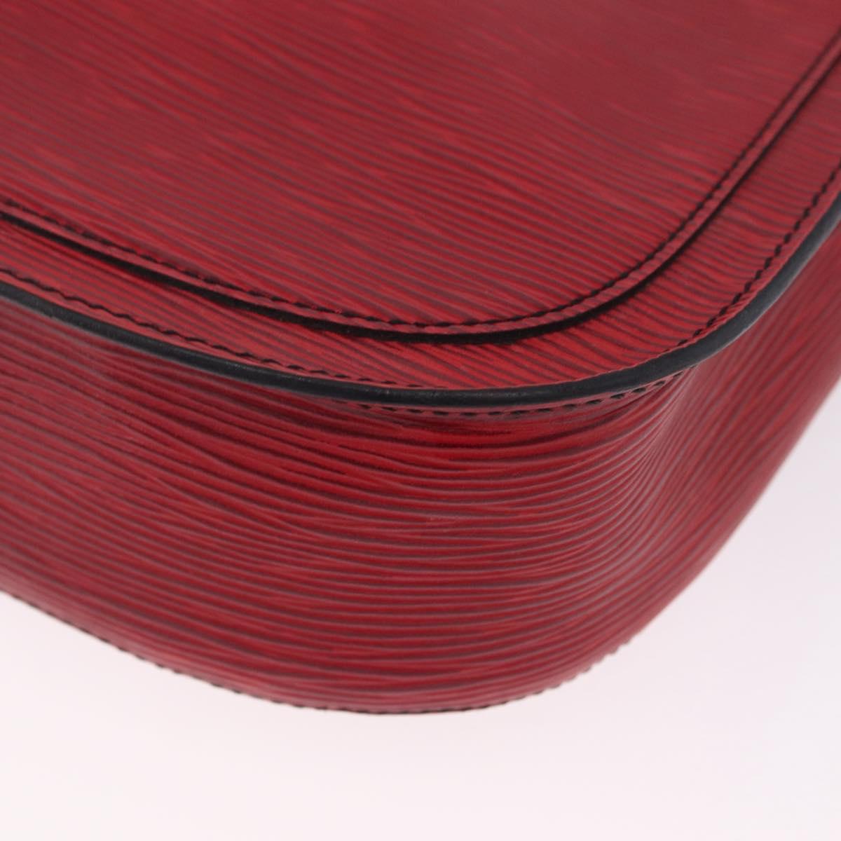 LOUIS VUITTON Epi Saint Cloud GM Shoulder Bag Red M52197 LV Auth BA16833