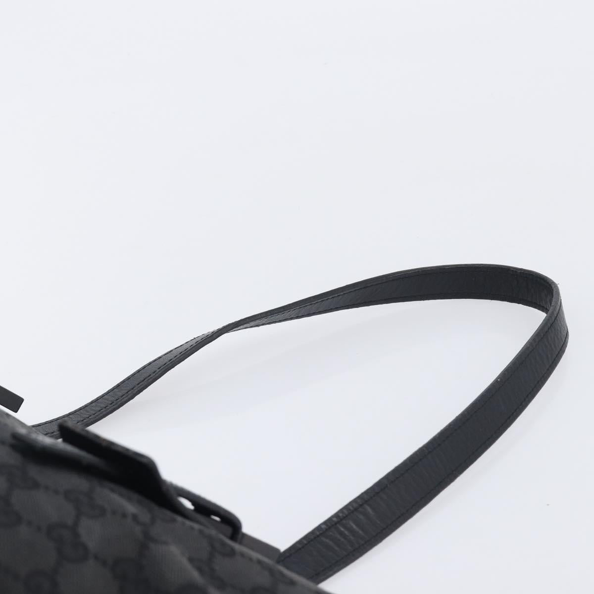 GUCCI GG Canvas Tote Bag Black 106241 Auth BA16850