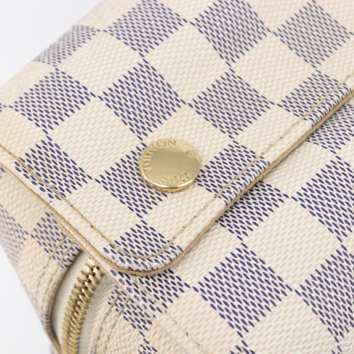 LOUIS VUITTON Damier Azur Naviglio Shoulder Bag N51189 LV Auth BA16856A