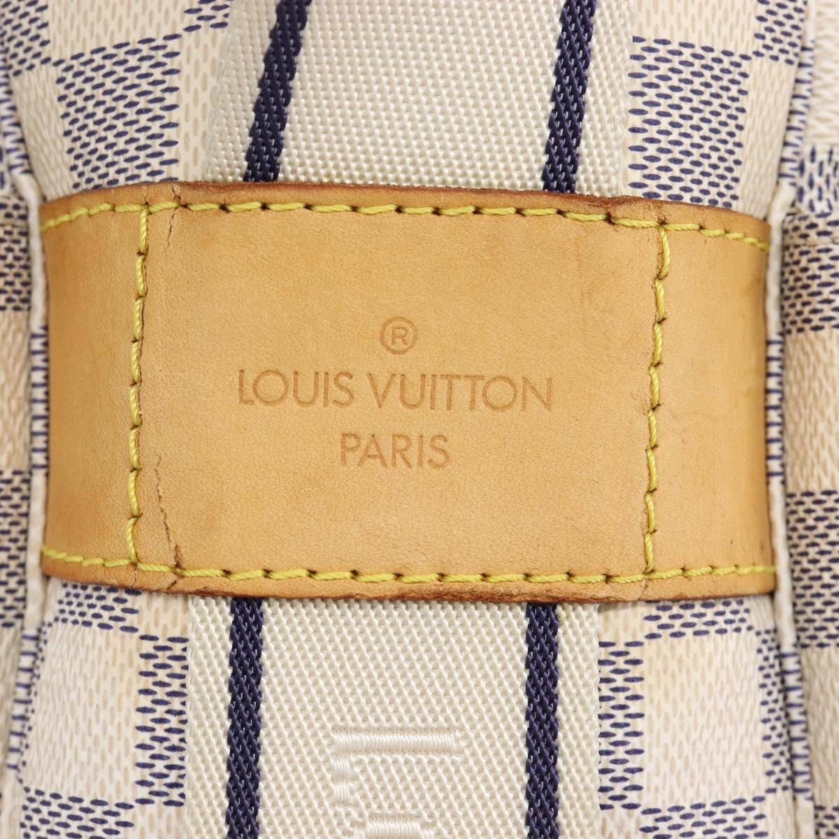 LOUIS VUITTON Damier Azur Naviglio Shoulder Bag N51189 LV Auth BA16856A