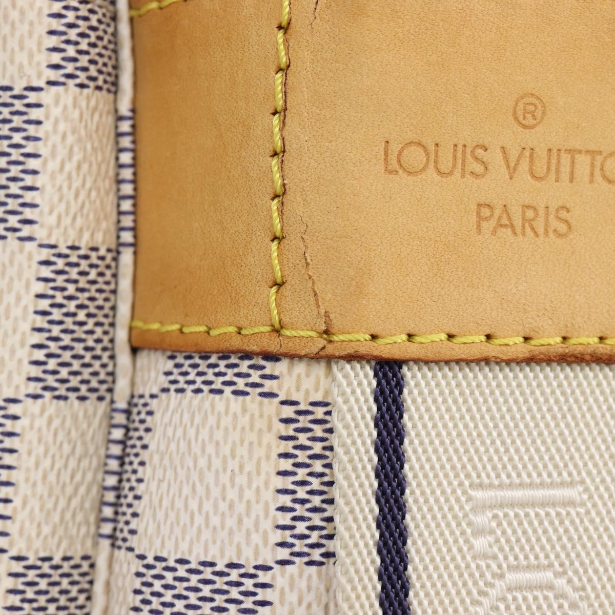 LOUIS VUITTON Damier Azur Naviglio Shoulder Bag N51189 LV Auth BA16856A