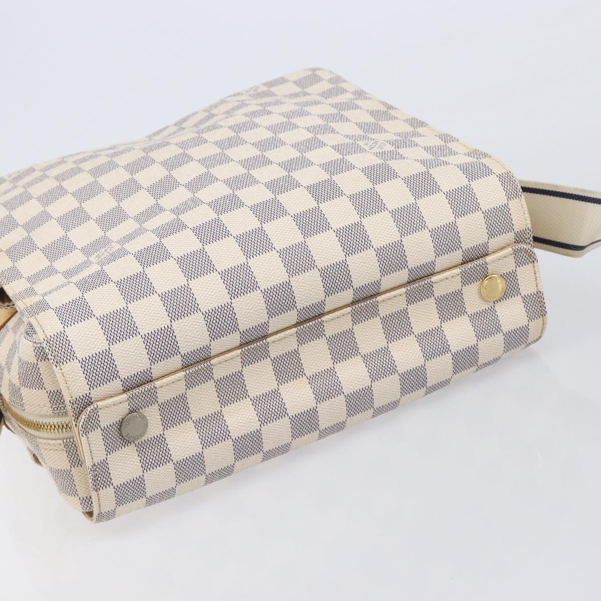 LOUIS VUITTON Damier Azur Naviglio Shoulder Bag N51189 LV Auth BA16856A
