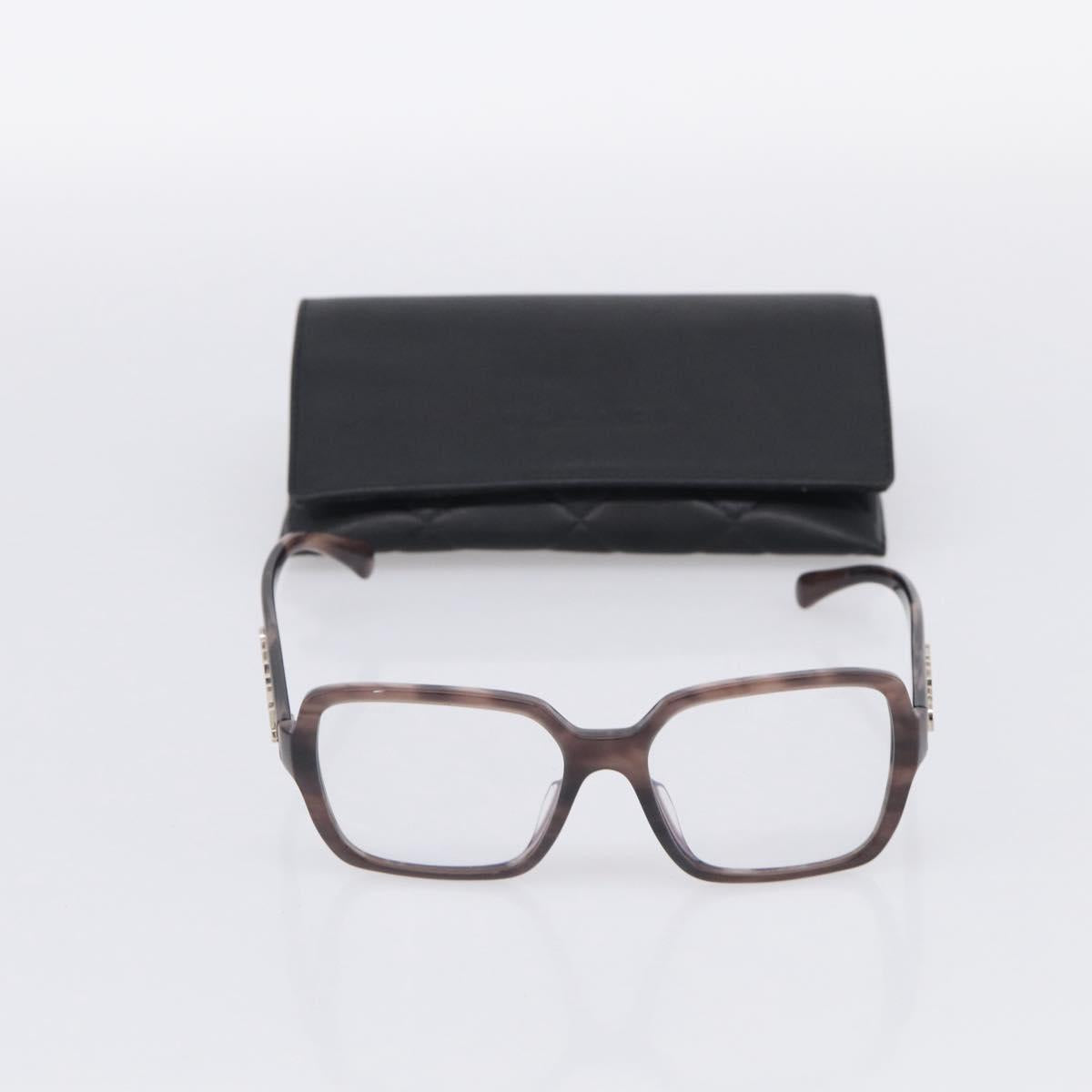 CHANEL Sunglasses Plastic Gray Silver CC Auth BA16857V