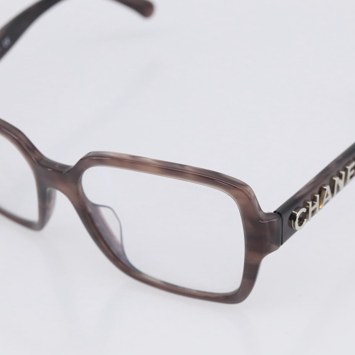 CHANEL Sunglasses Plastic Gray Silver CC Auth BA16857V