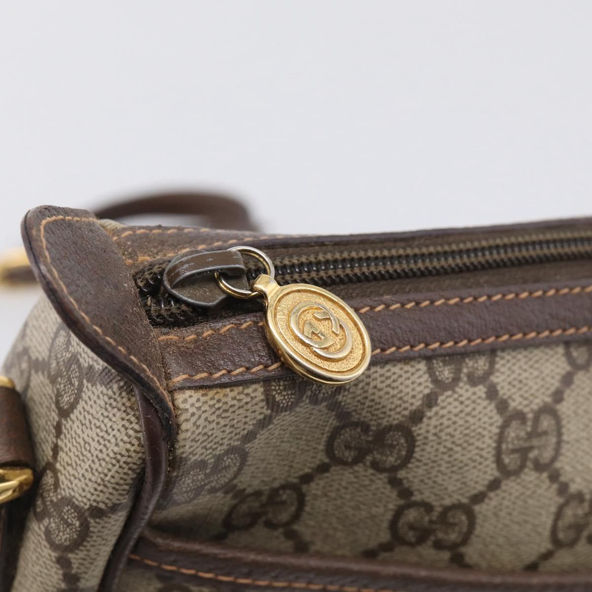 GUCCI GG Supreme Web Sherry Line Shoulder Bag PVC Beige 89 02 032 Auth BA16860