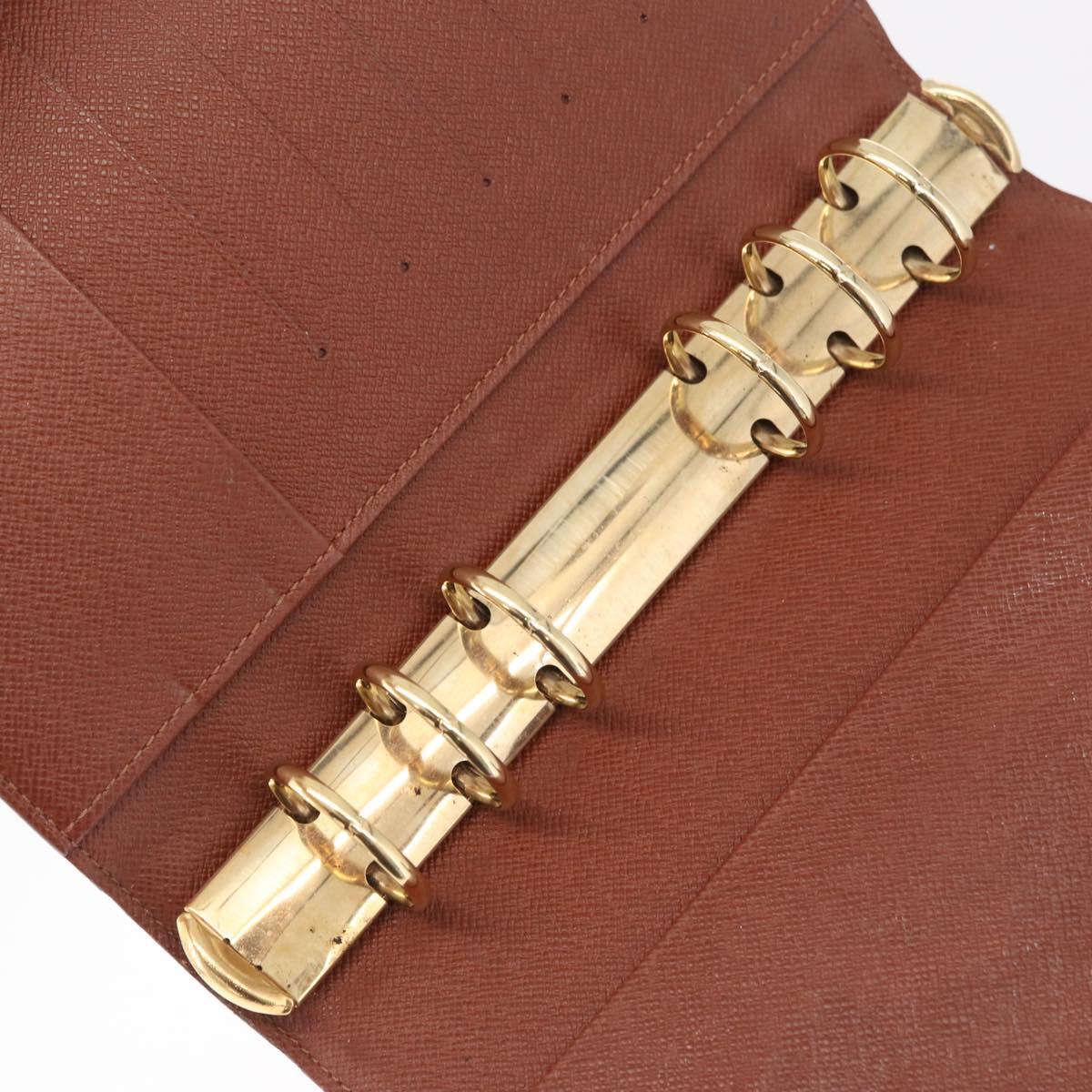 LOUIS VUITTON Monogram Agenda MM Day Planner Cover R20105 LV Auth BA16862V