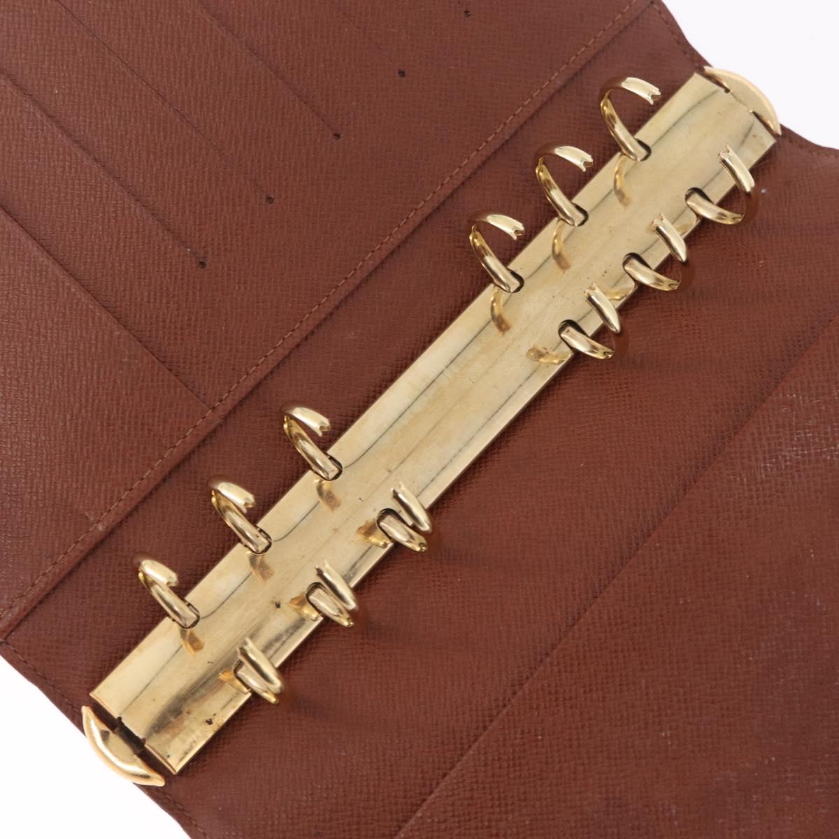 LOUIS VUITTON Monogram Agenda MM Day Planner Cover R20105 LV Auth BA16862V