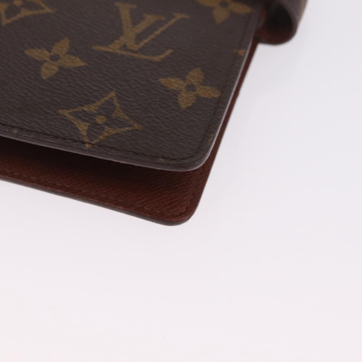 LOUIS VUITTON Monogram Agenda MM Day Planner Cover R20105 LV Auth BA16862V