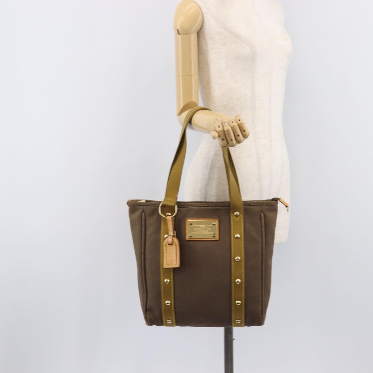 LOUIS VUITTON Antigua Cabas MM Tote Bag Brown M40086 LV Auth BA16866