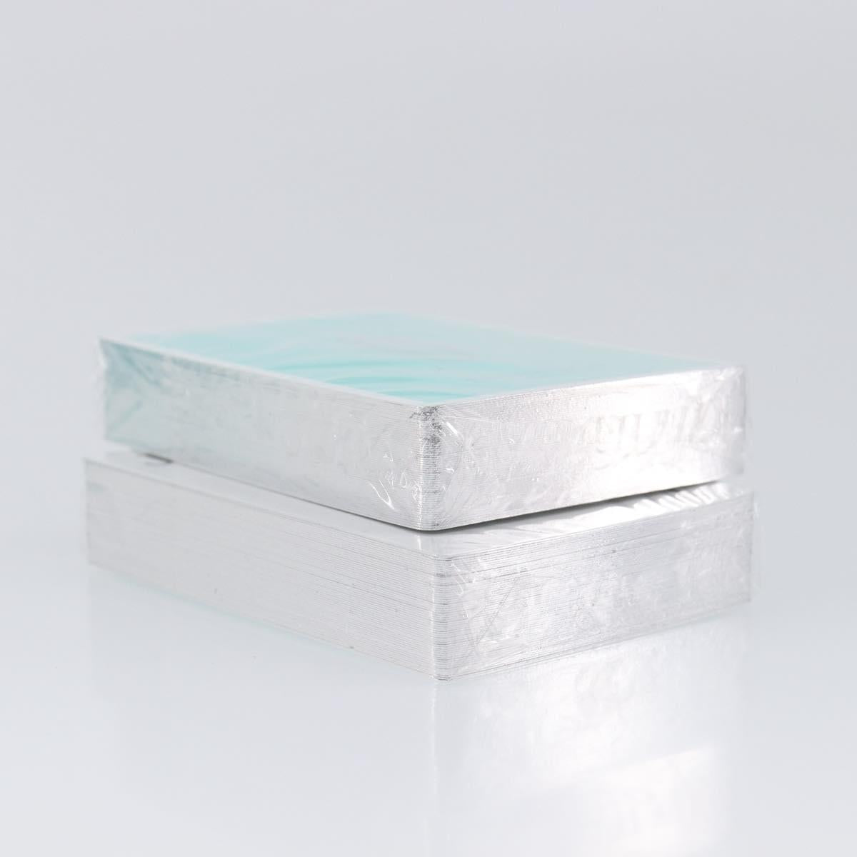 Tiffany & Co. Playing Cards Paper Light Blue White Auth BA16867V