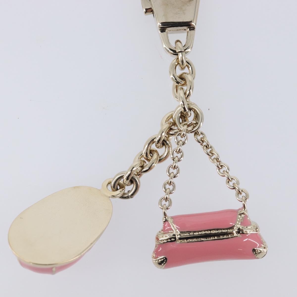 GUCCI Charm Metal Pink Gold Tone Auth BA16868V