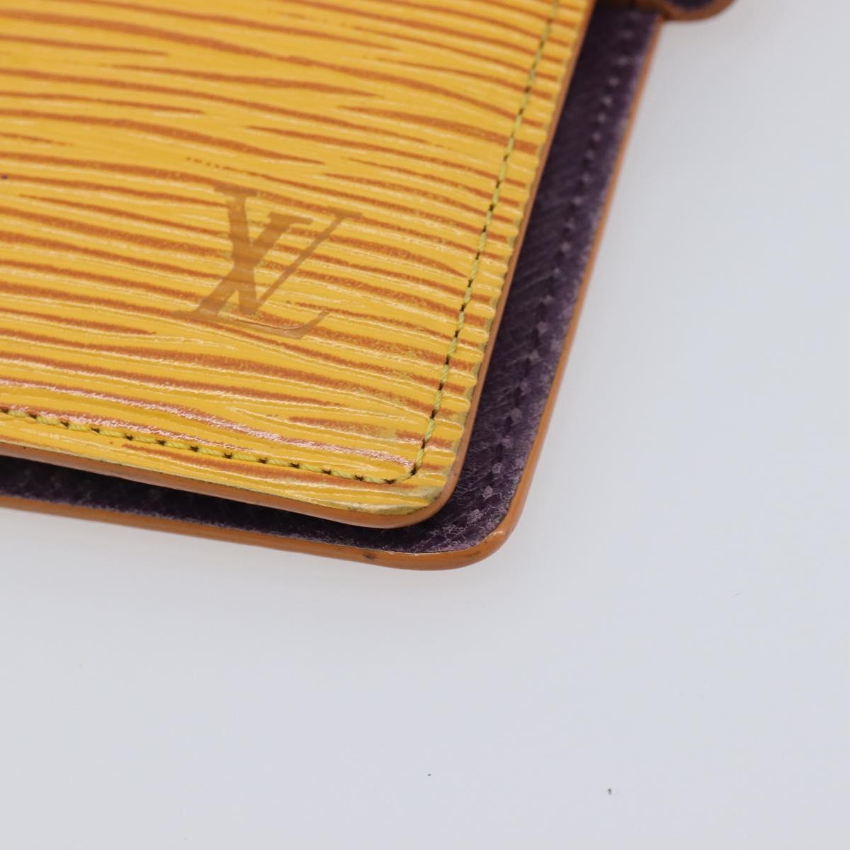 LOUIS VUITTON Epi Agenda PM Day Planner Cover Yellow R20059 LV Auth BA16872