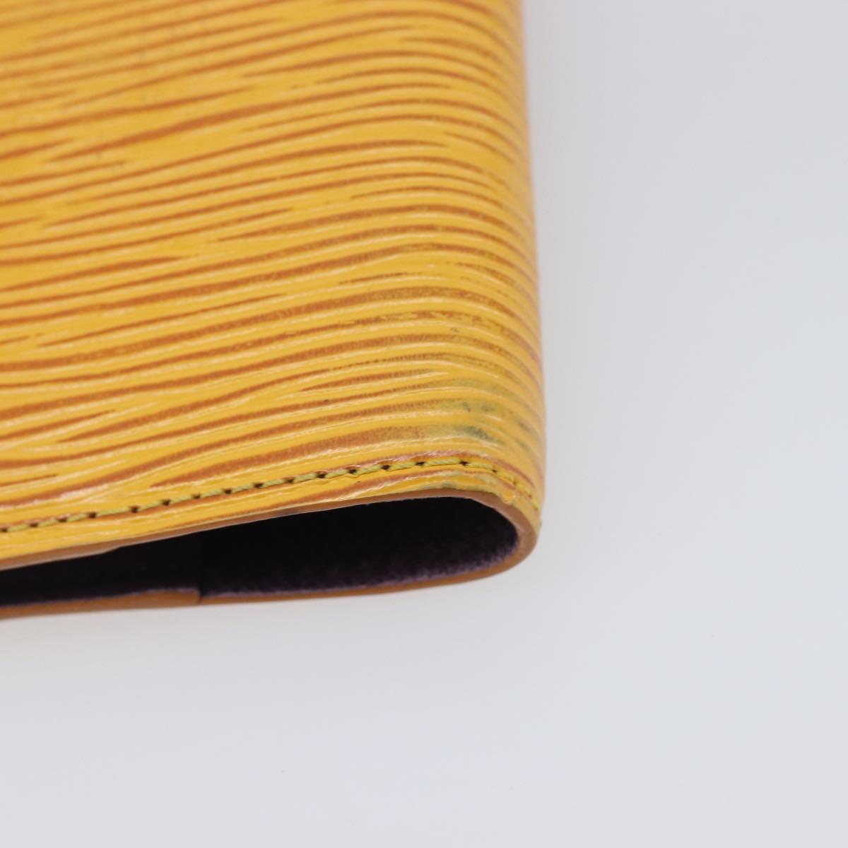 LOUIS VUITTON Epi Agenda PM Day Planner Cover Yellow R20059 LV Auth BA16872