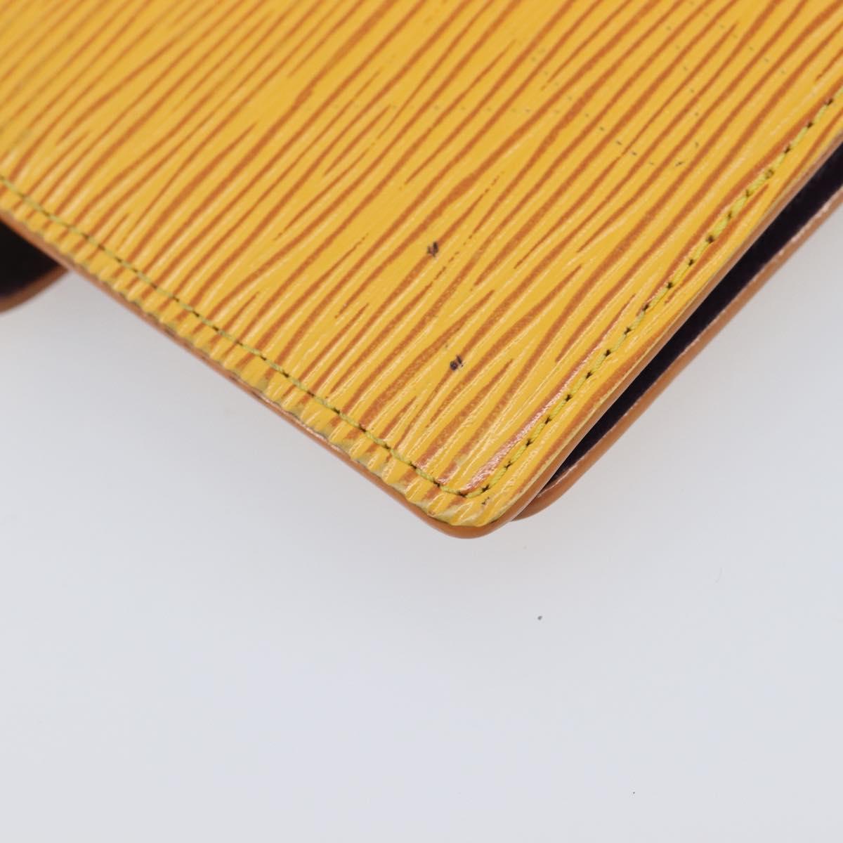 LOUIS VUITTON Epi Agenda PM Day Planner Cover Yellow R20059 LV Auth BA16872