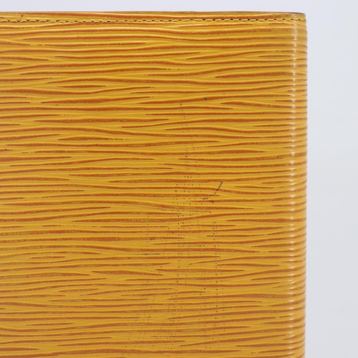 LOUIS VUITTON Epi Agenda PM Day Planner Cover Yellow R20059 LV Auth BA16872
