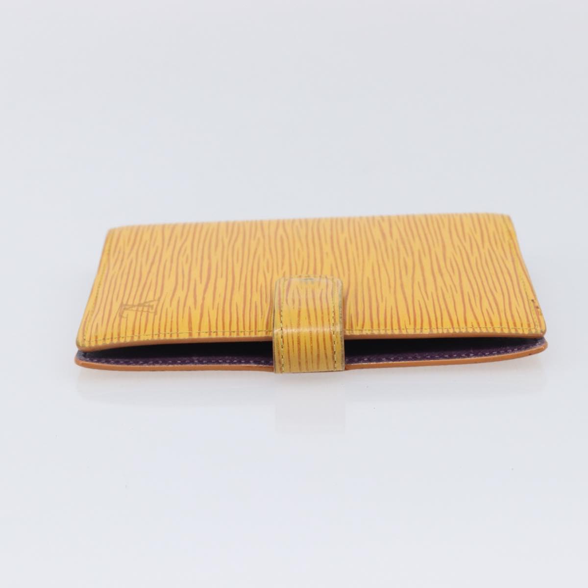 LOUIS VUITTON Epi Agenda PM Day Planner Cover Yellow R20059 LV Auth BA16872
