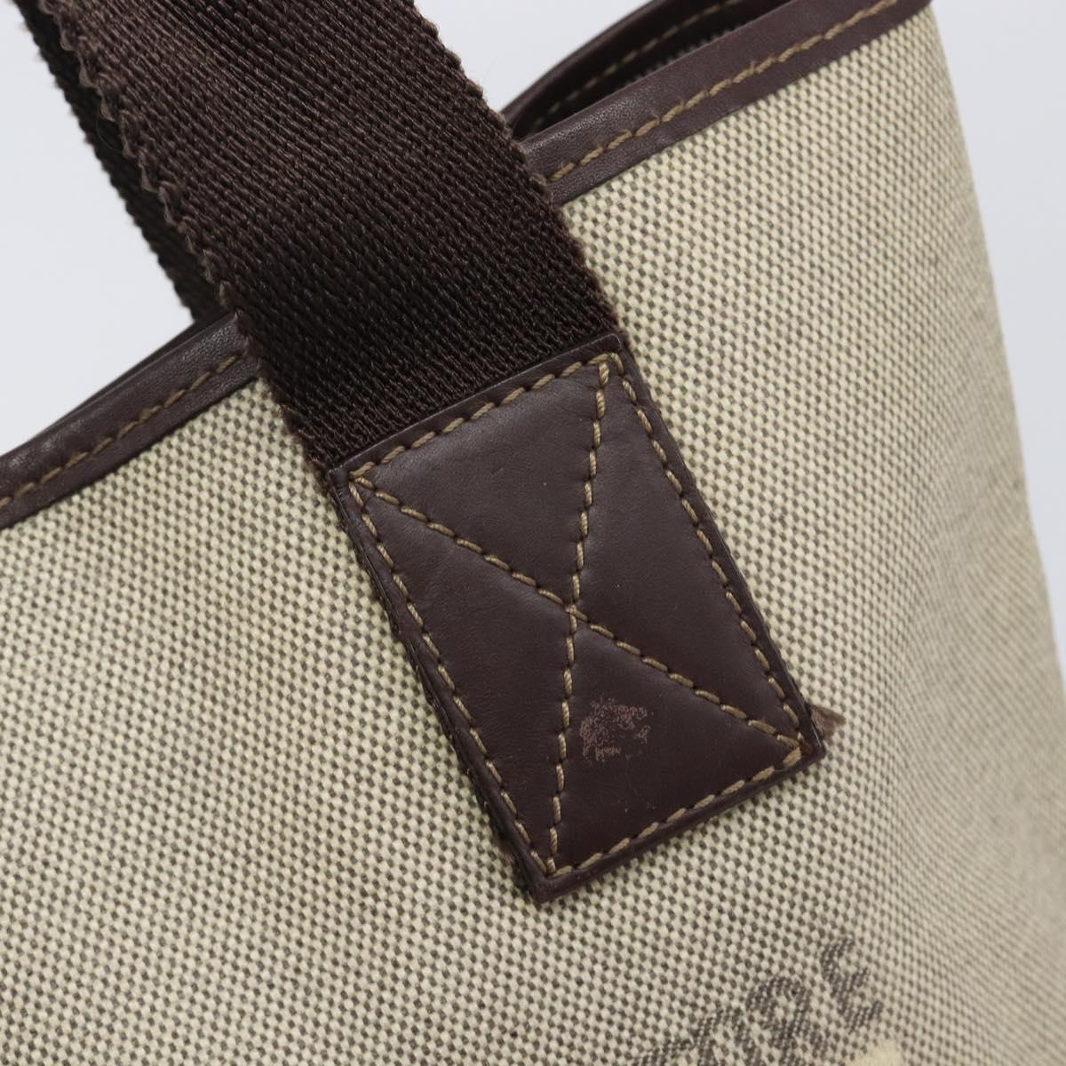 Salvatore Ferragamo Hand Bag Coated Canvas Gray Auth BA16876