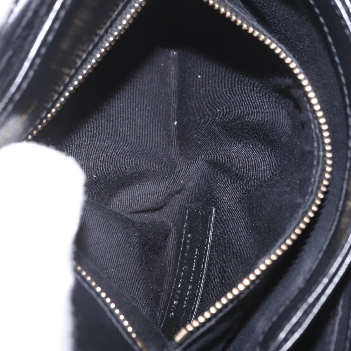 Saint Laurent Lulu Shoulder Bag Velvet Black Gold 467072 Auth BA16988V