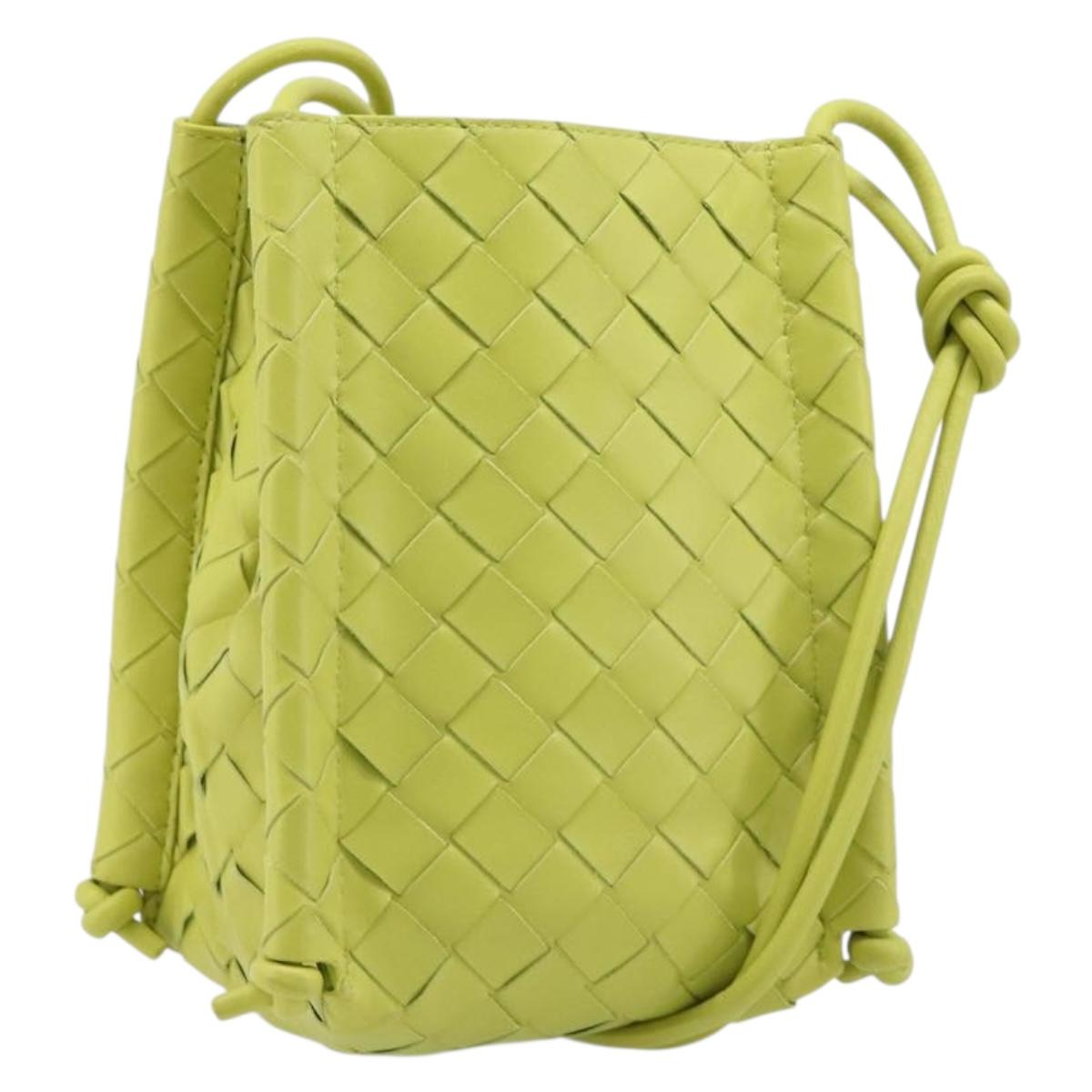 Bottega Veneta INTRECCIATO Mini The Knot Shoulder Bag Leather Auth BA16989V