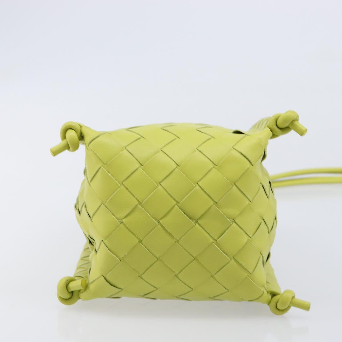 Bottega Veneta INTRECCIATO Mini The Knot Shoulder Bag Leather Auth BA16989V