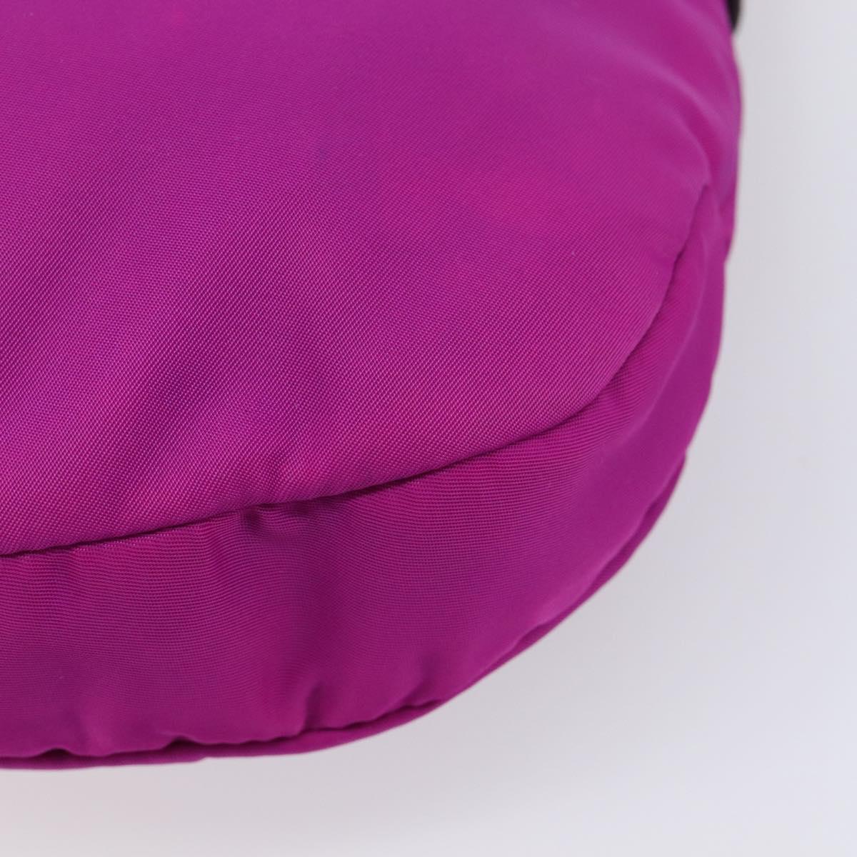 Salvatore Ferragamo Vala Hand Bag Nylon Purple Gold Auth BA16997A