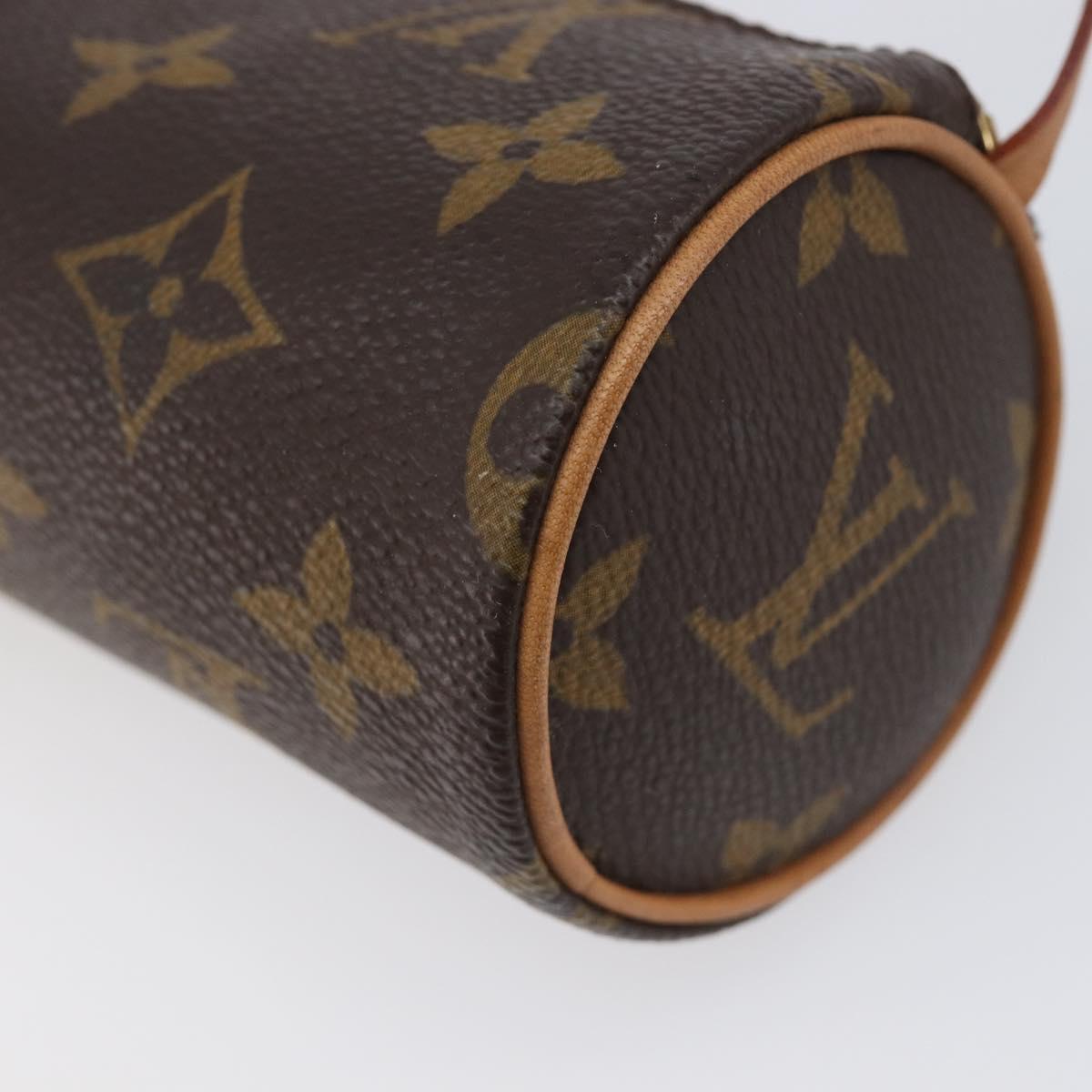 LOUIS VUITTON Monogram Papillon Pouch LV Auth BA17002A