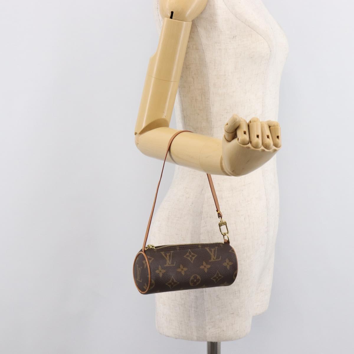 LOUIS VUITTON Monogram Papillon Pouch LV Auth BA17002A