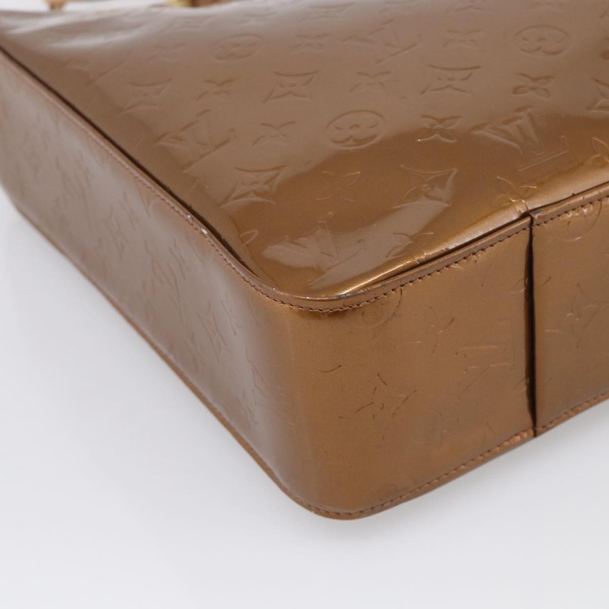 LOUIS VUITTON Monogram Vernis Columbus Tote Bag Bronze M91134 LV Auth BA17015