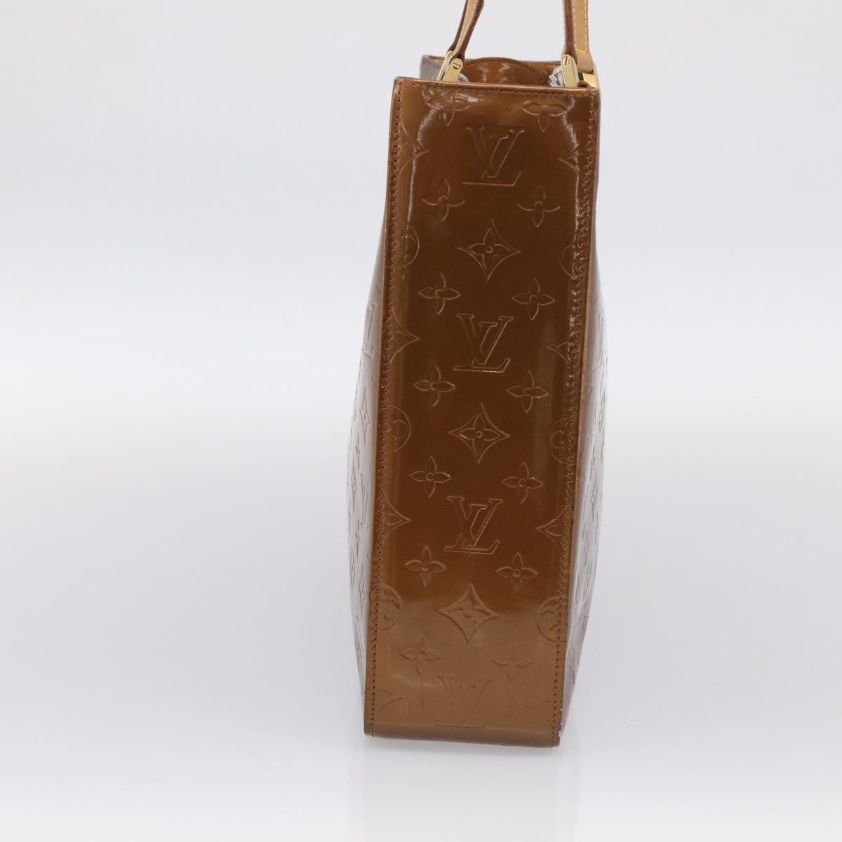 LOUIS VUITTON Monogram Vernis Columbus Tote Bag Bronze M91134 LV Auth BA17015