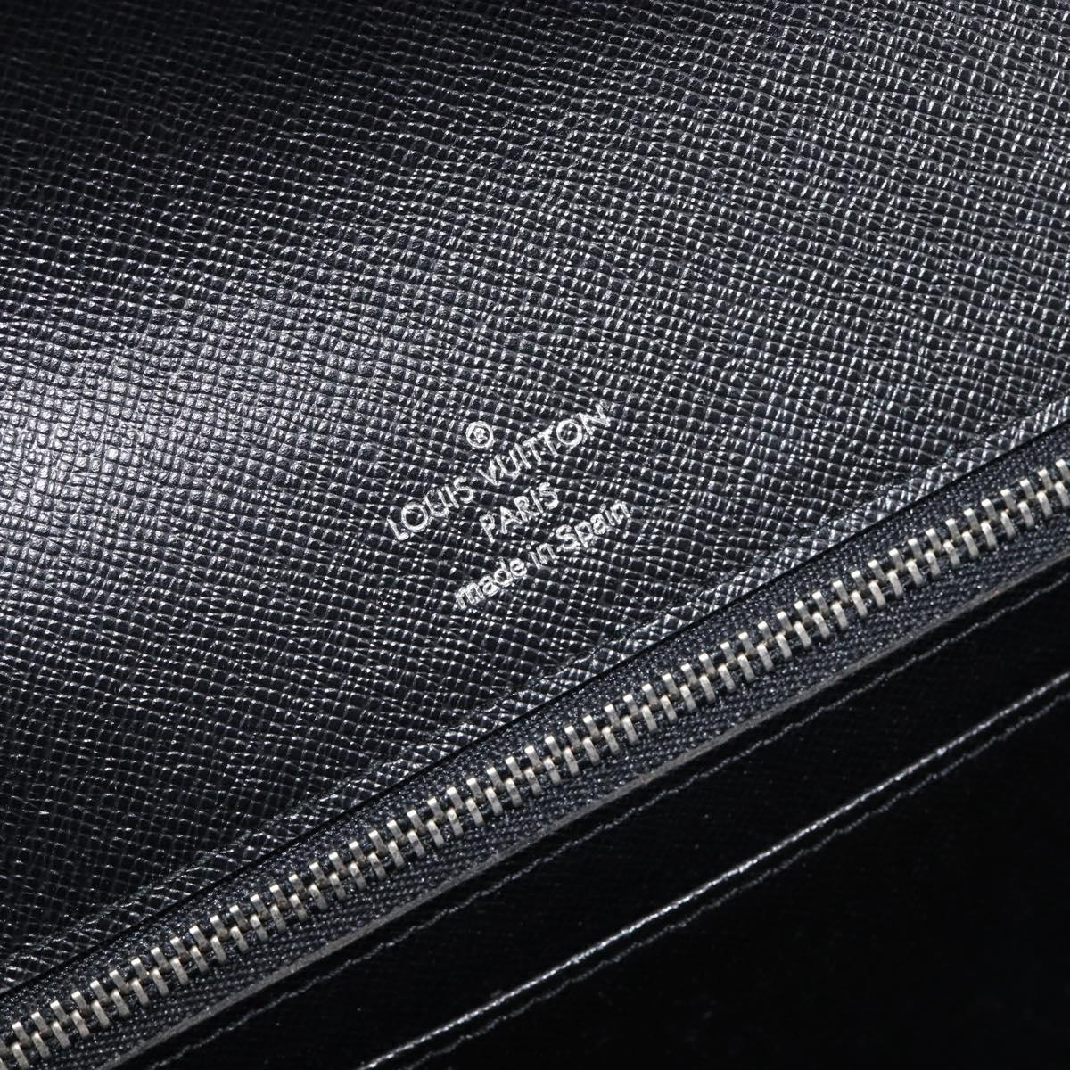 LOUIS VUITTON Taiga Selenga Clutch Bag Ardoise M30782 LV Auth BA17016A